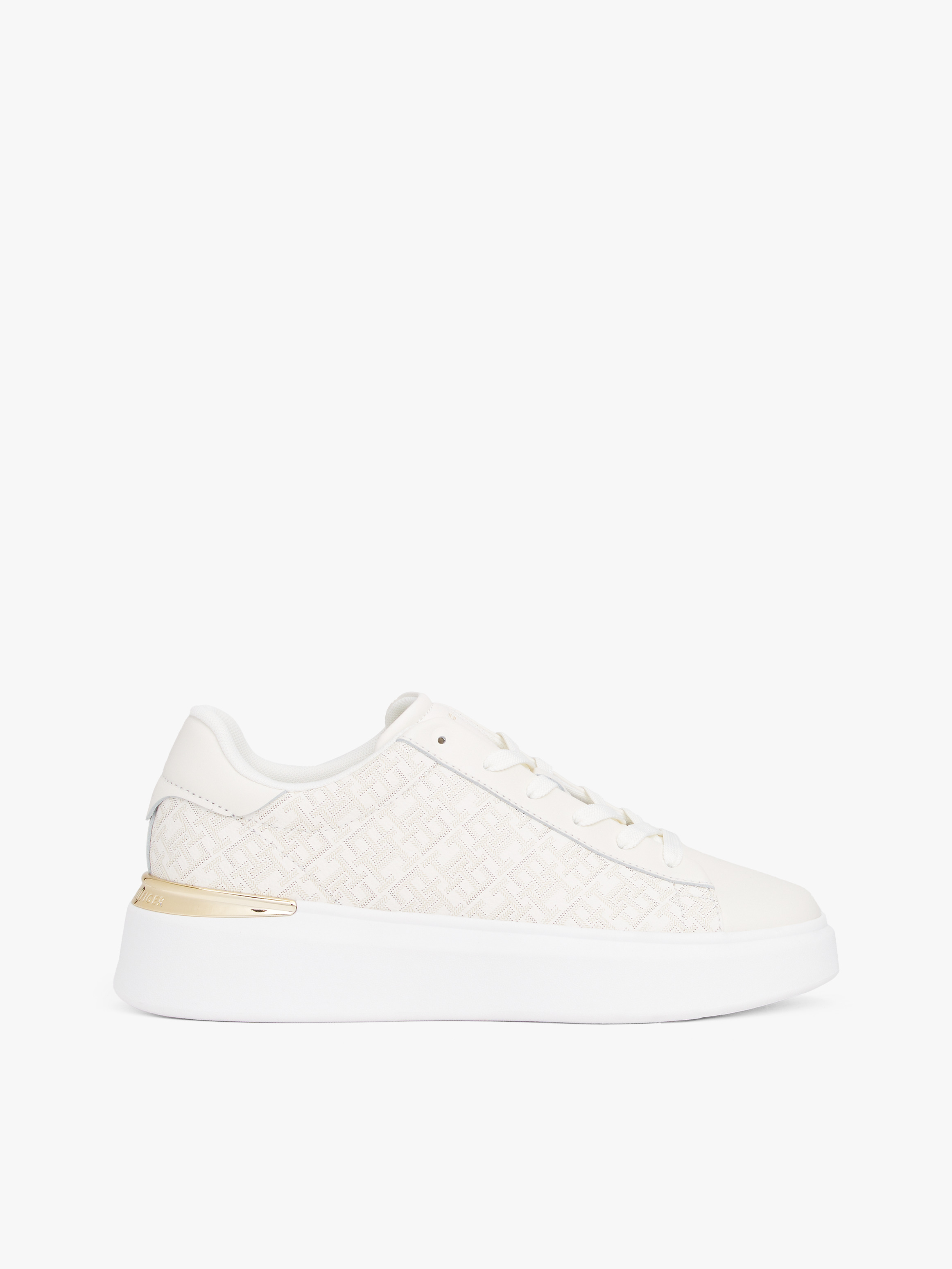 TH Monogram Leather Platform Trainers