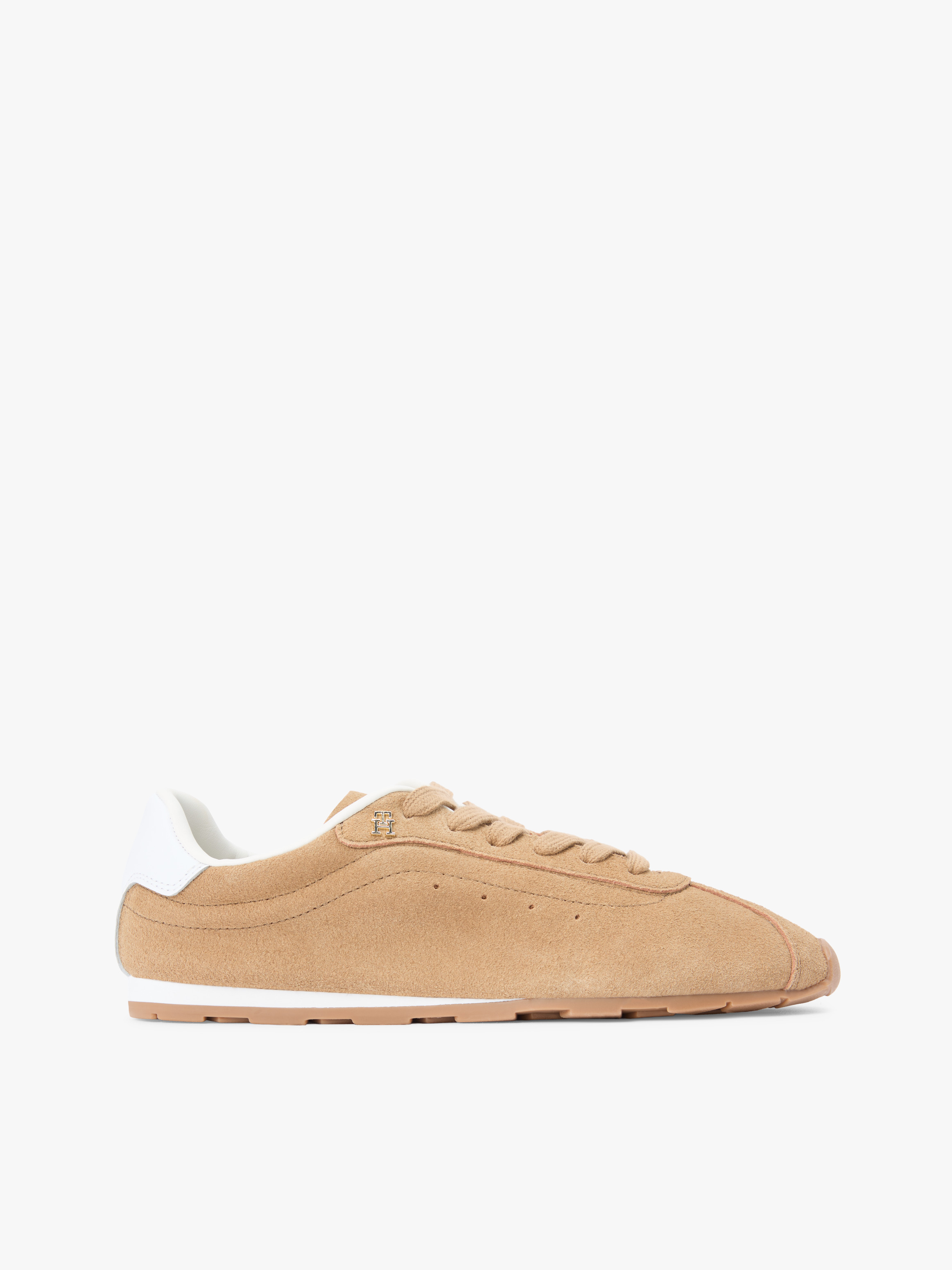 Suede TH Monogram Low Profile Trainers