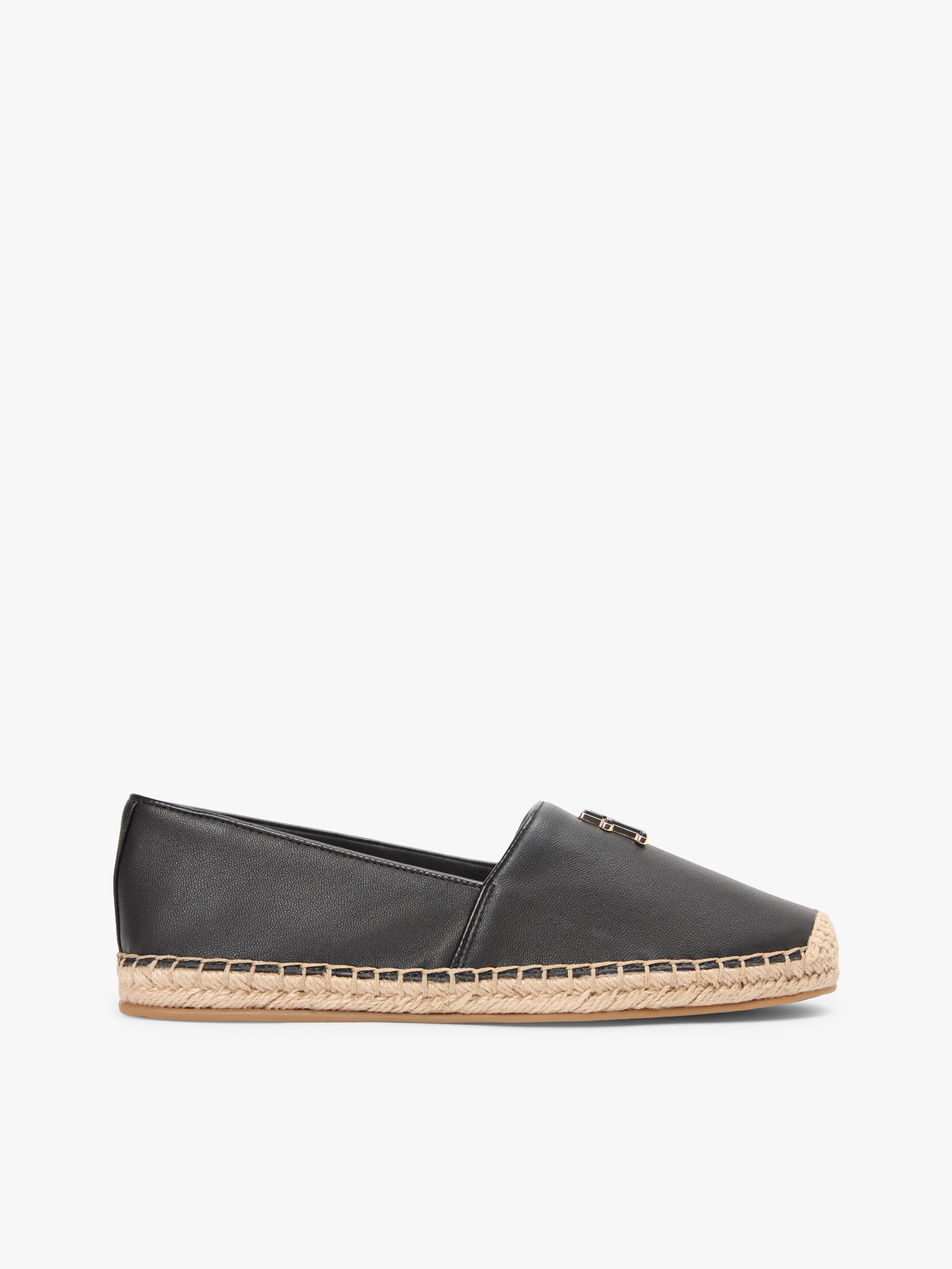 TH Monogram Leather Espadrilles