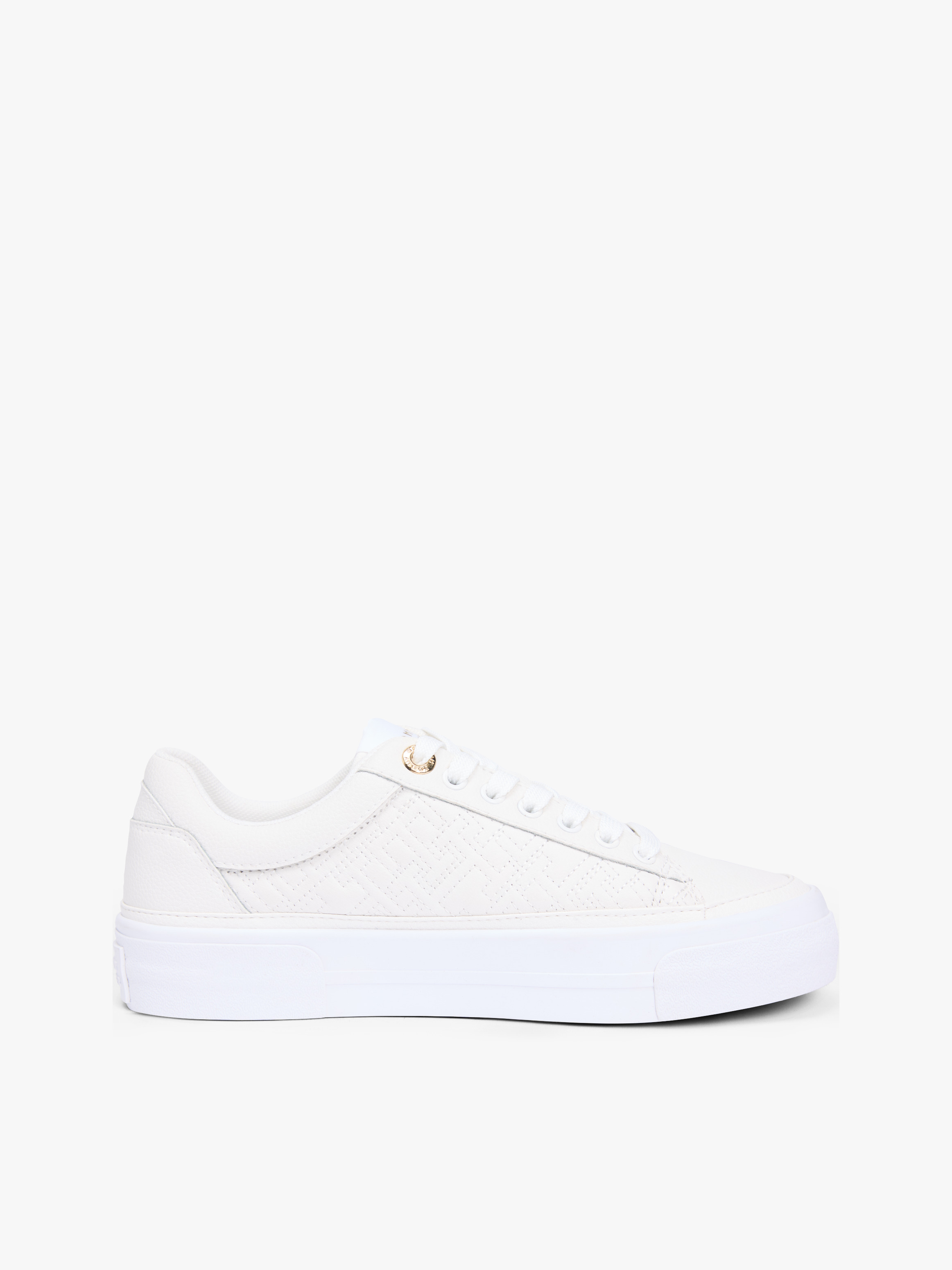 TH Monogram Quilted Leather Platform Trainers
