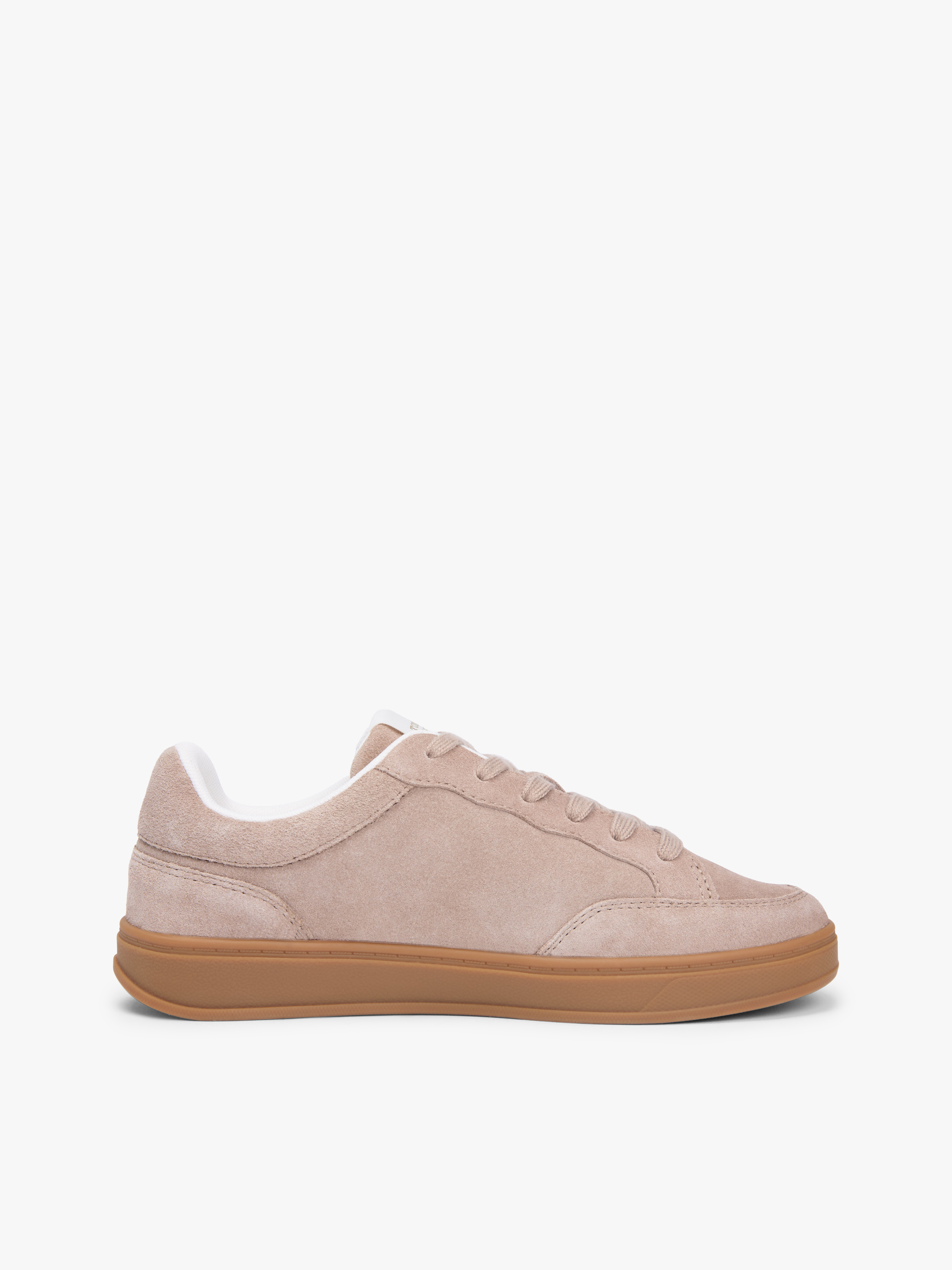 TH Monogram Suede Court Trainers