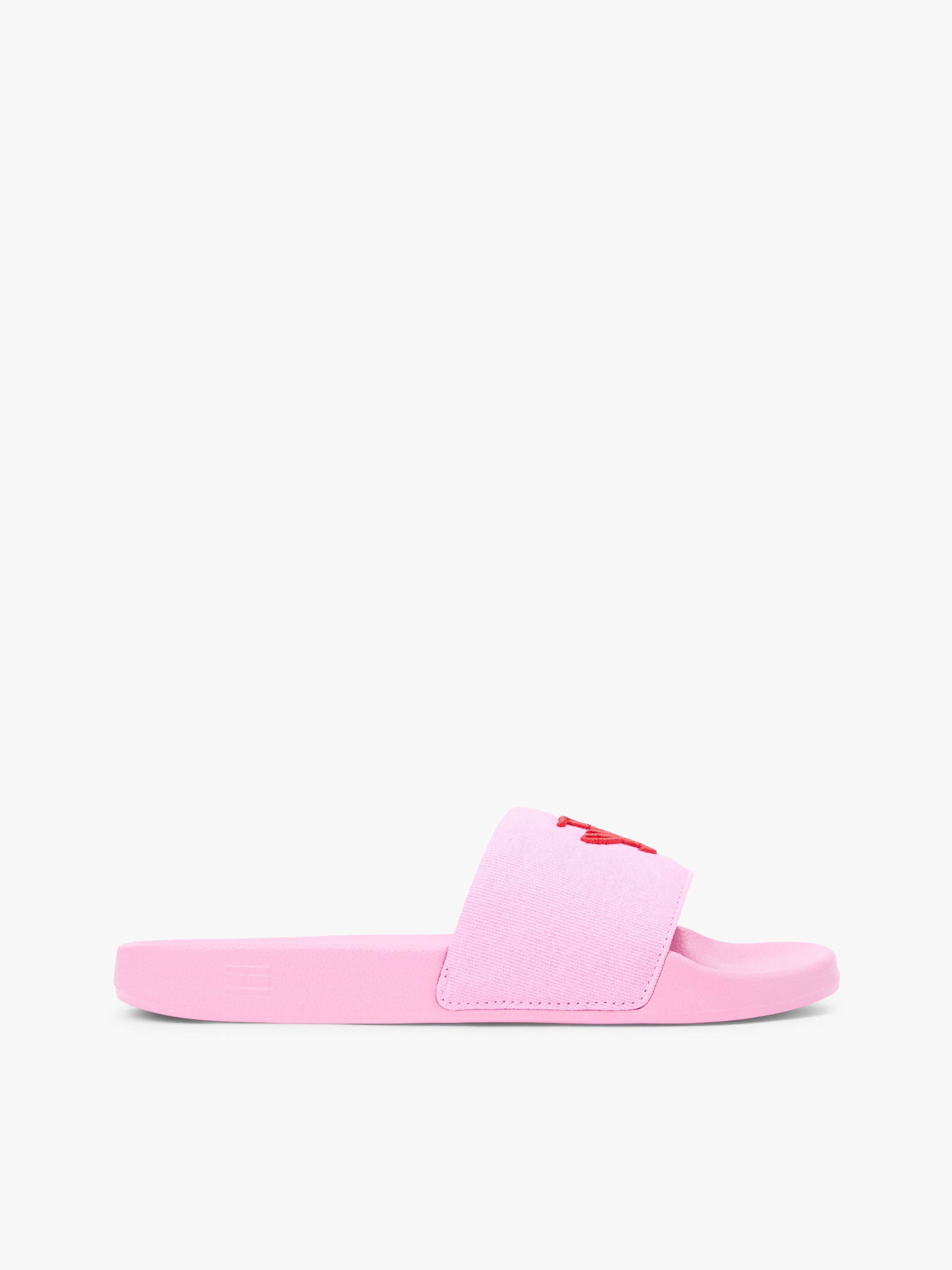 Logo Embroidery Canvas Pool Slides