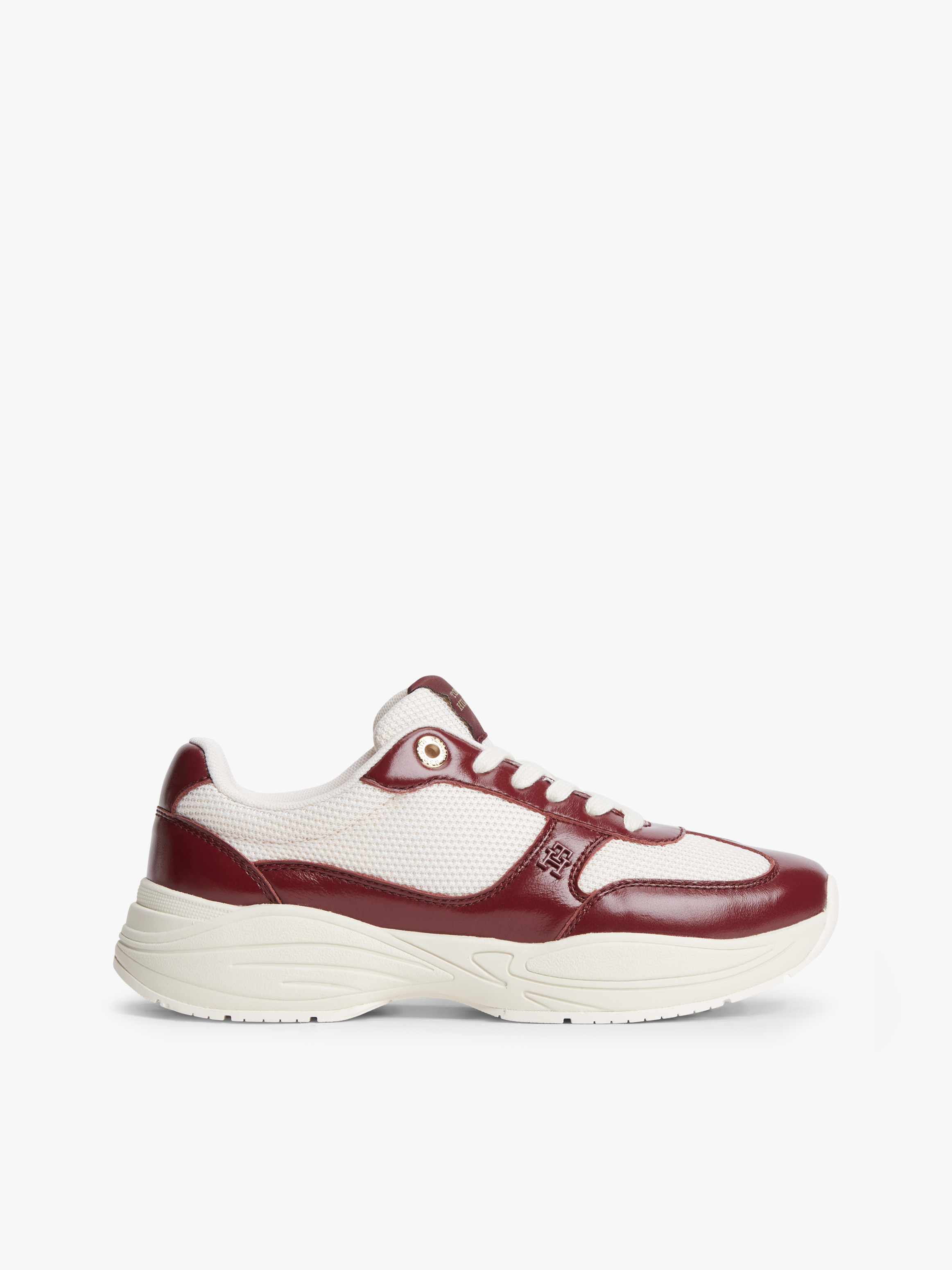 TH Monogram Mixed Texture Leather Trainers