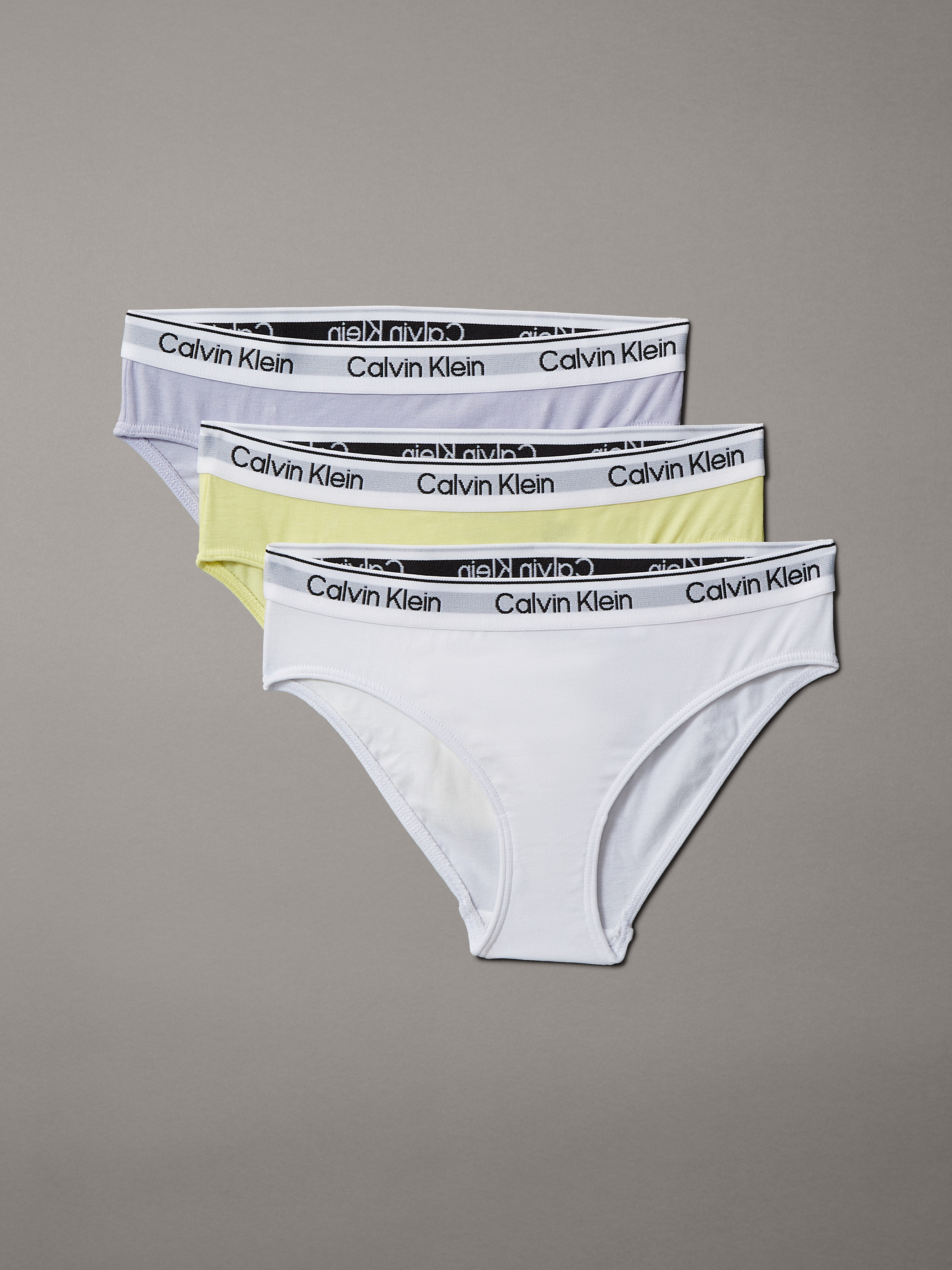 Icon Cotton Stretch 3 Pack Girls Bikini Briefs