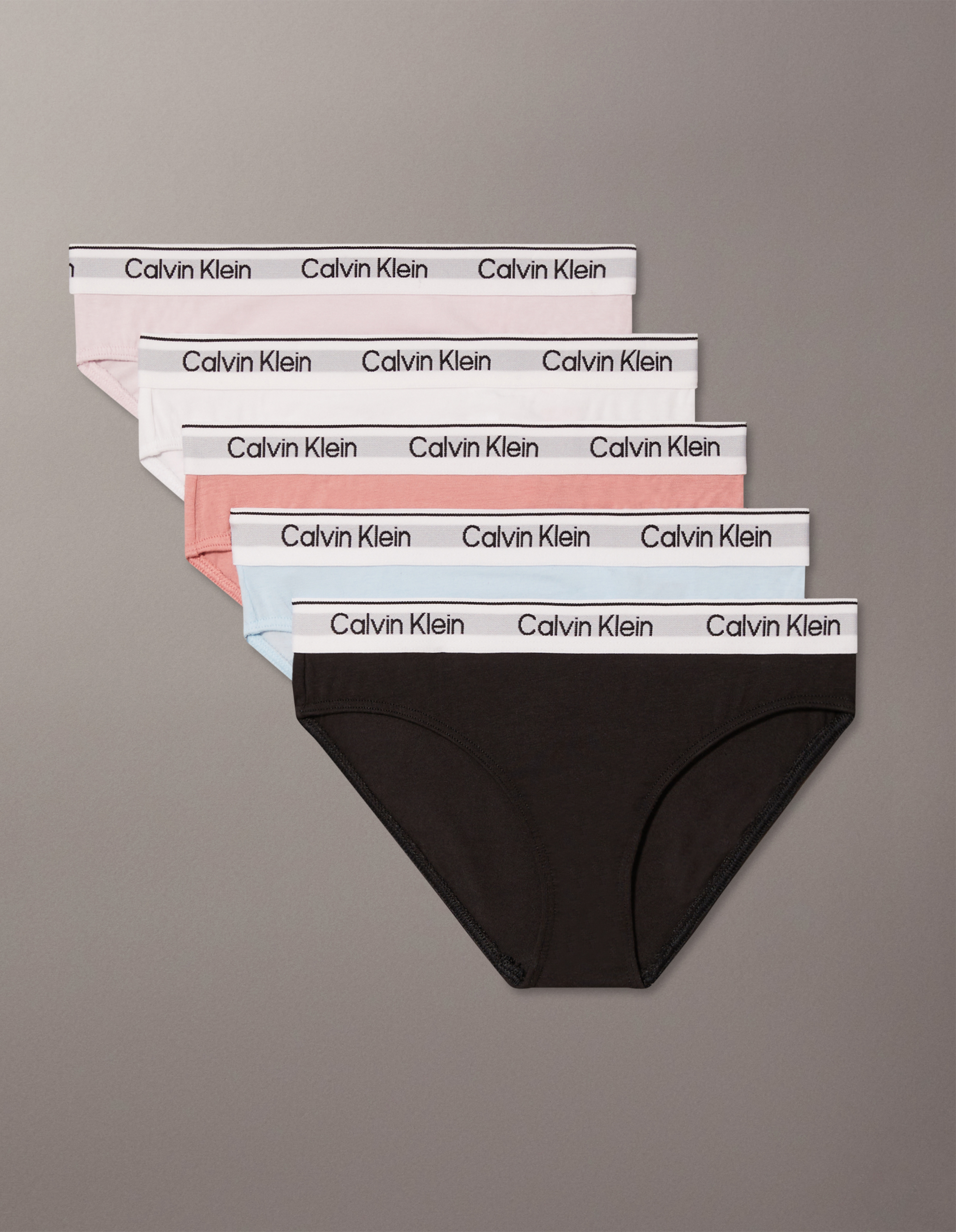 Icon Cotton Stretch 5 Pack Girls Bikini Briefs