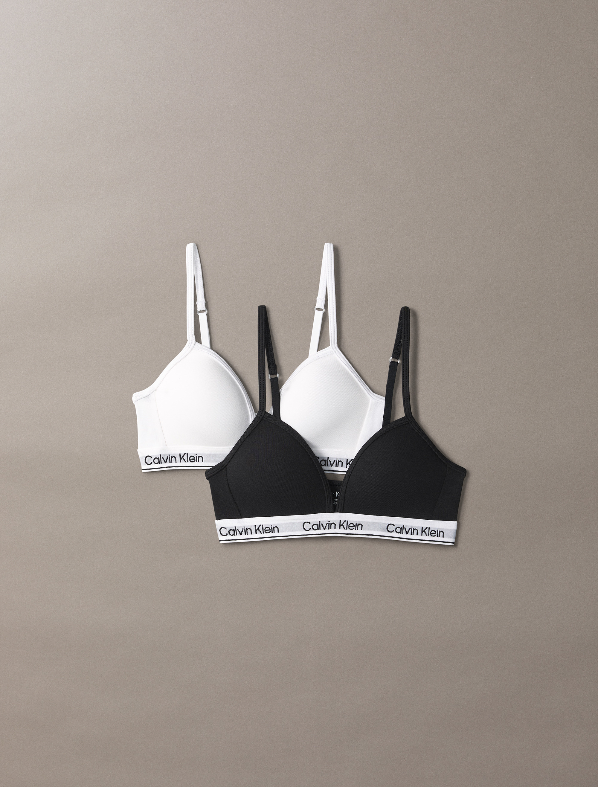 Icon Cotton Stretch Girls 2 Pack Girls Triangle Bras