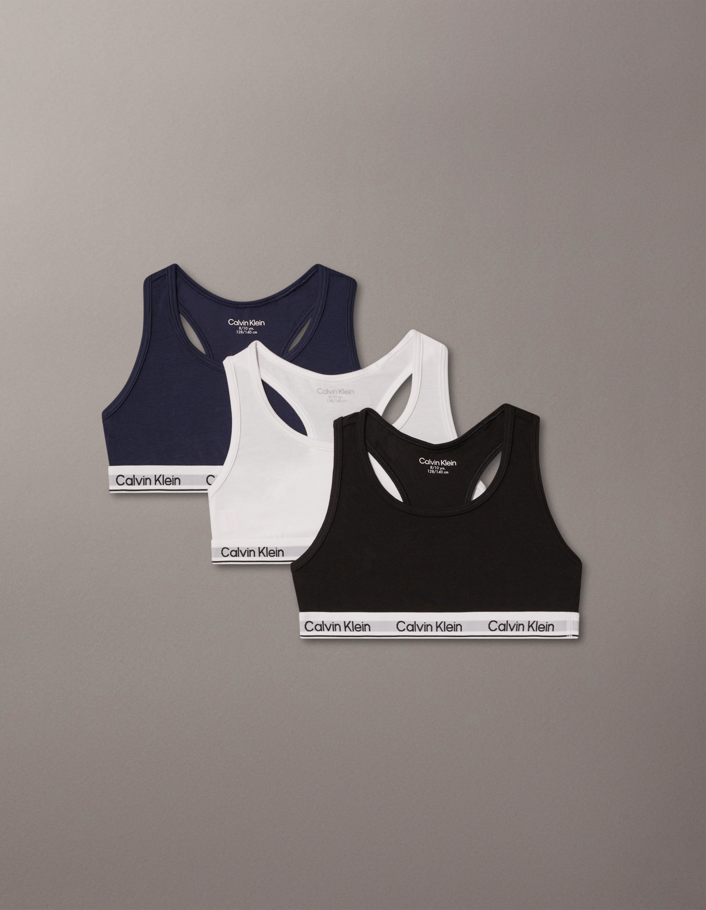 Icon Cotton Stretch 3 Pack Girls Bralettes