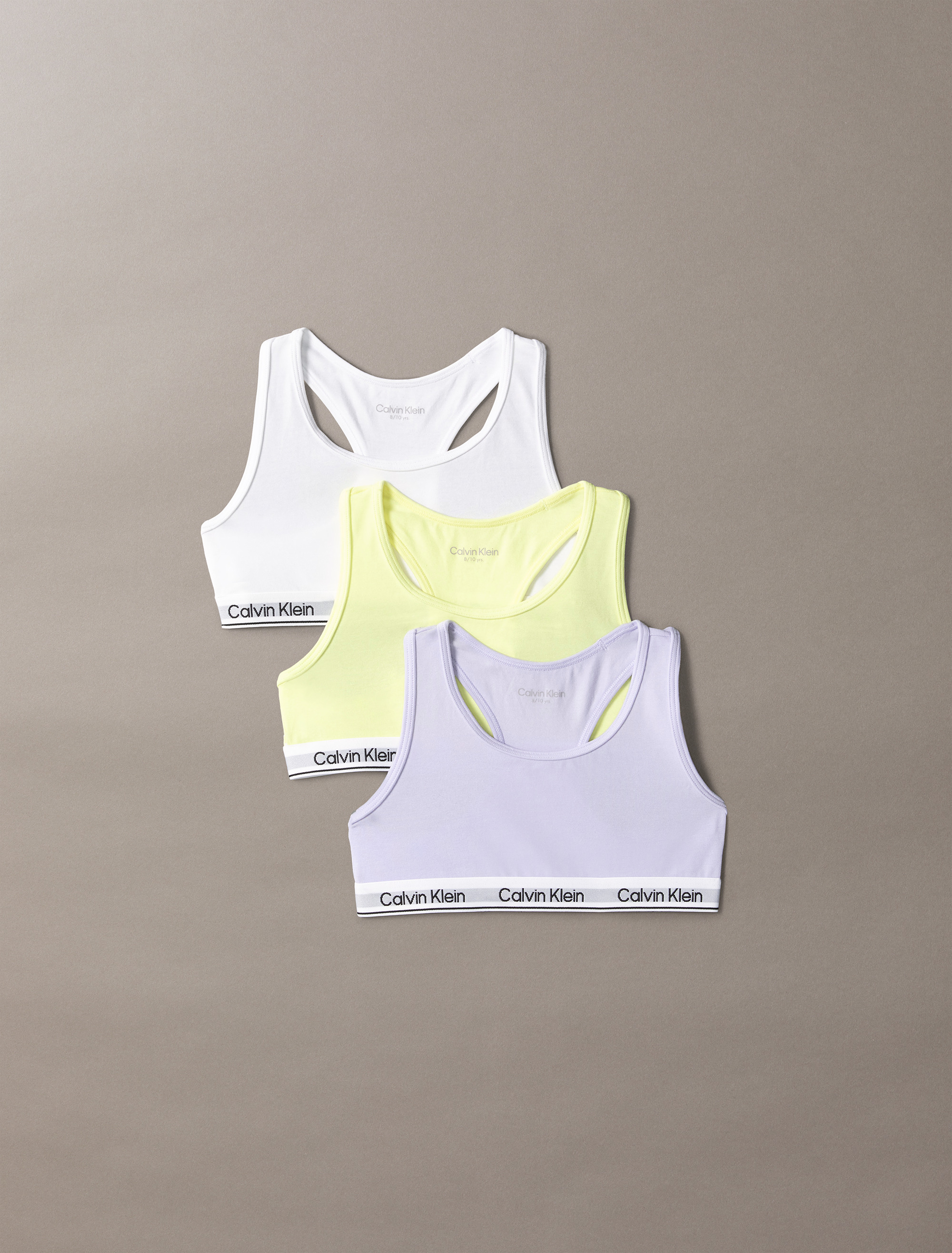 Icon Cotton Stretch 3 Pack Girls Bralettes