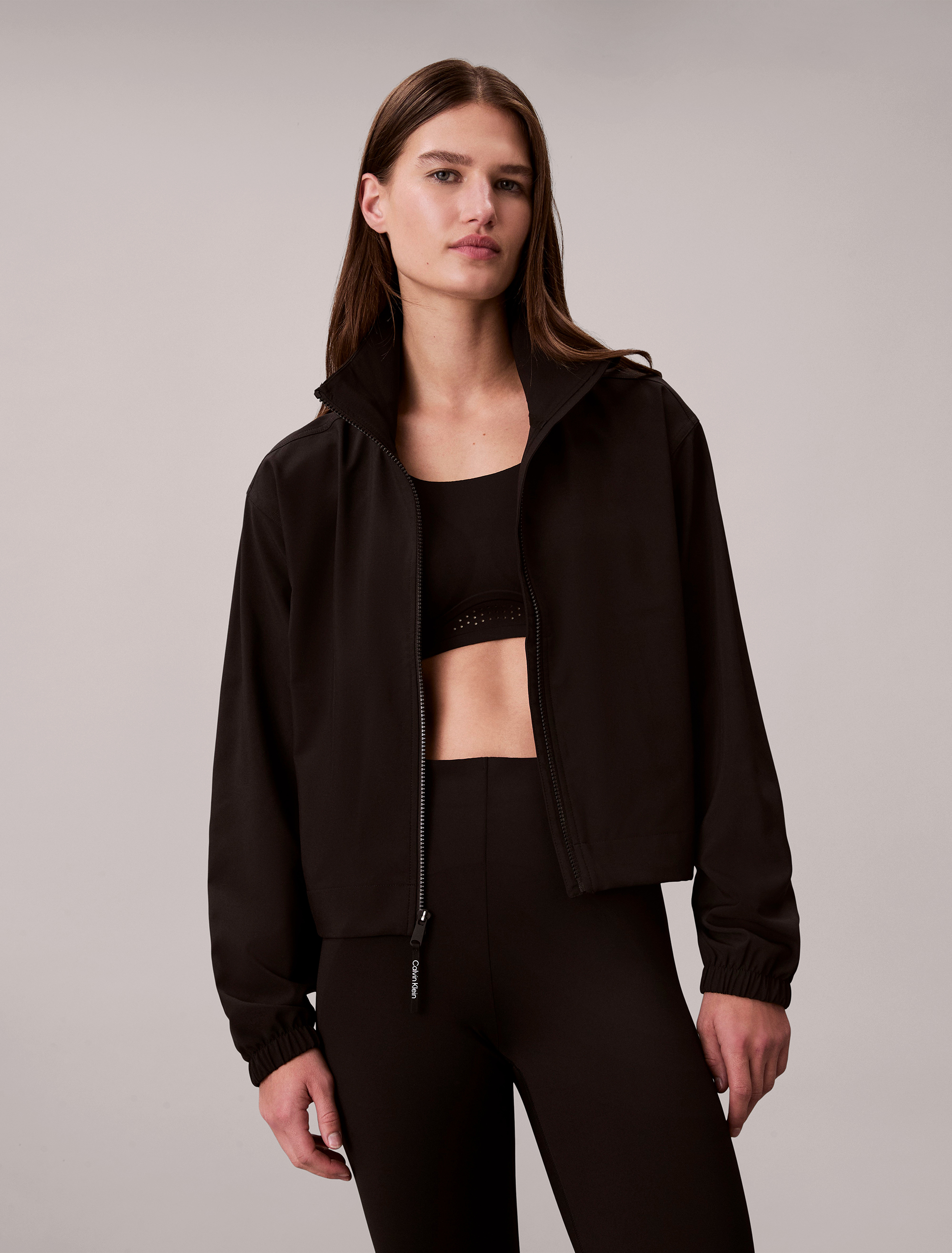 Cropped Zip Up Jacket