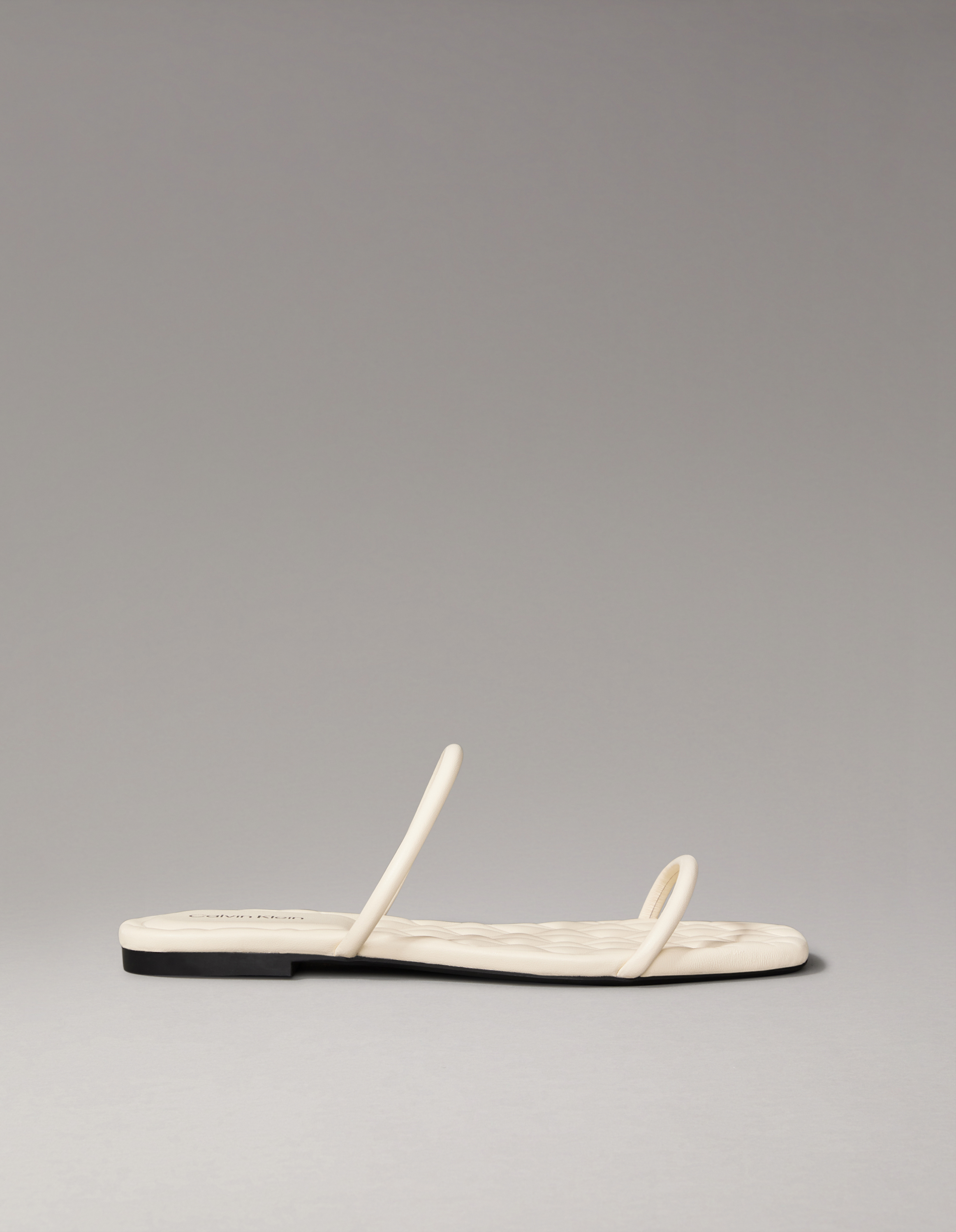 Square Flat Quilted Sandal