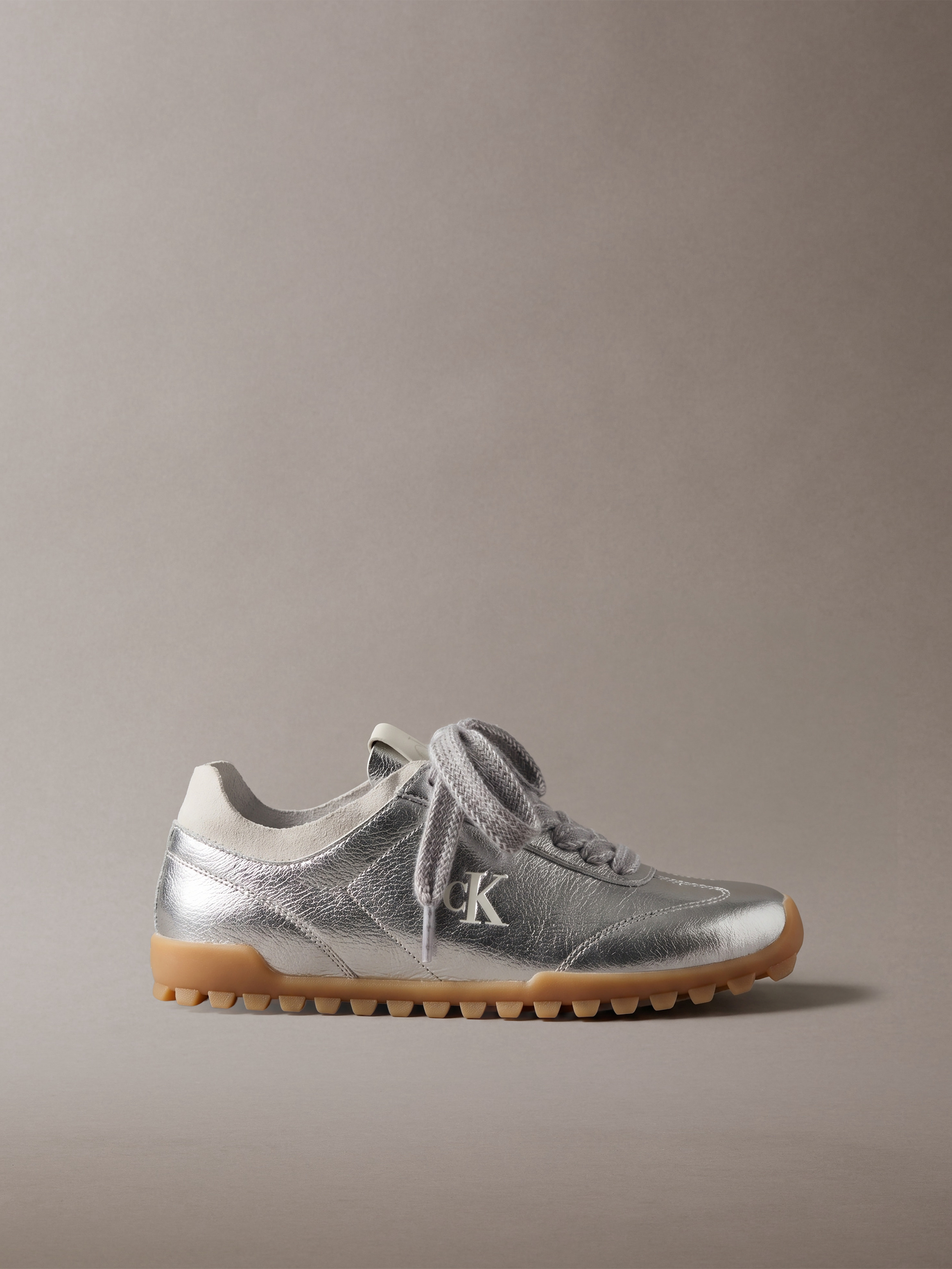 Low-Profile High-Shine Sneakers