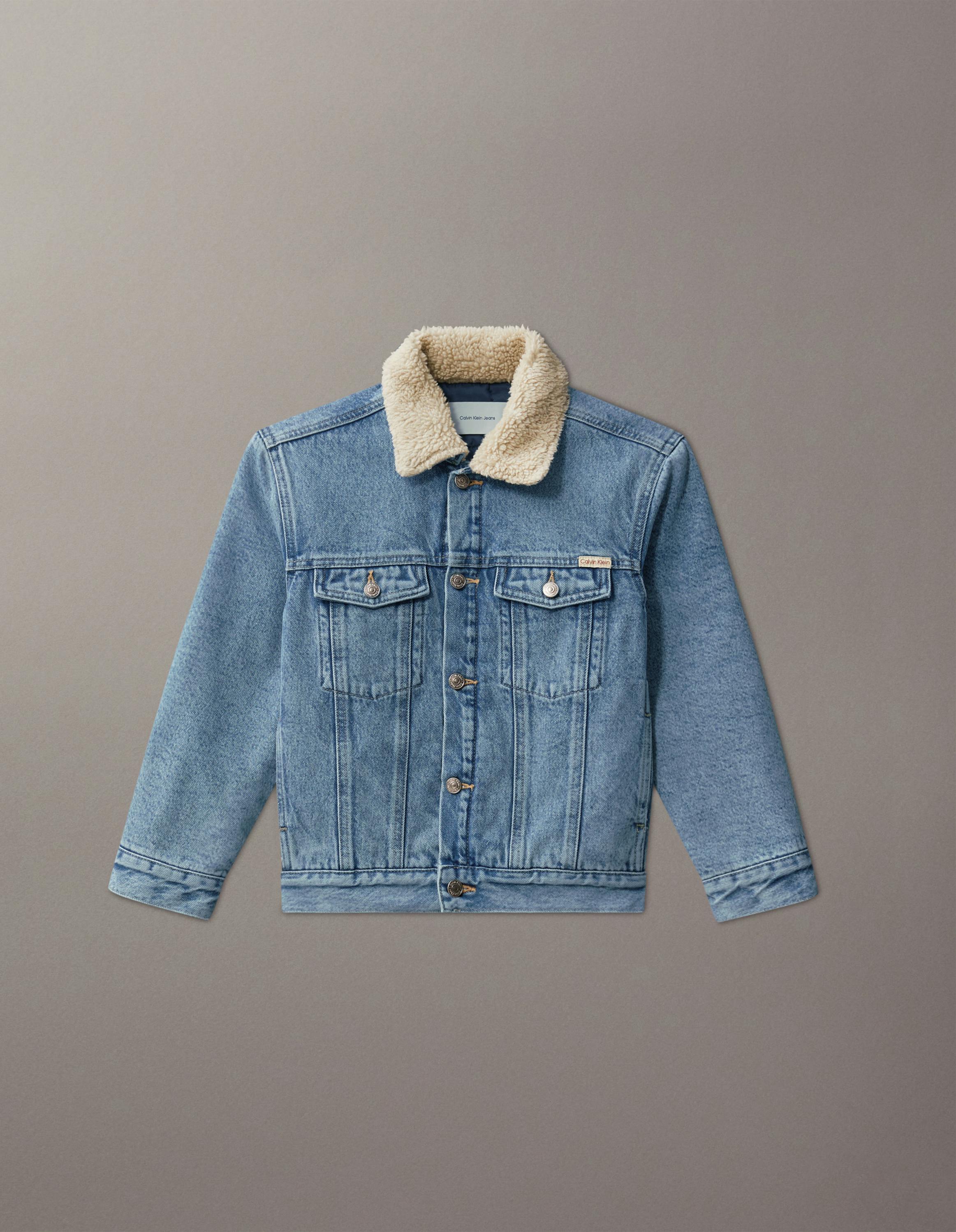 Boys Denim Padded Trucker Jacket Calvin Klein