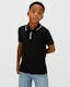 Boys Stretch Pique Tipping Polo Shirt