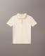 Boys Stretch Pique Tipping Polo Shirt