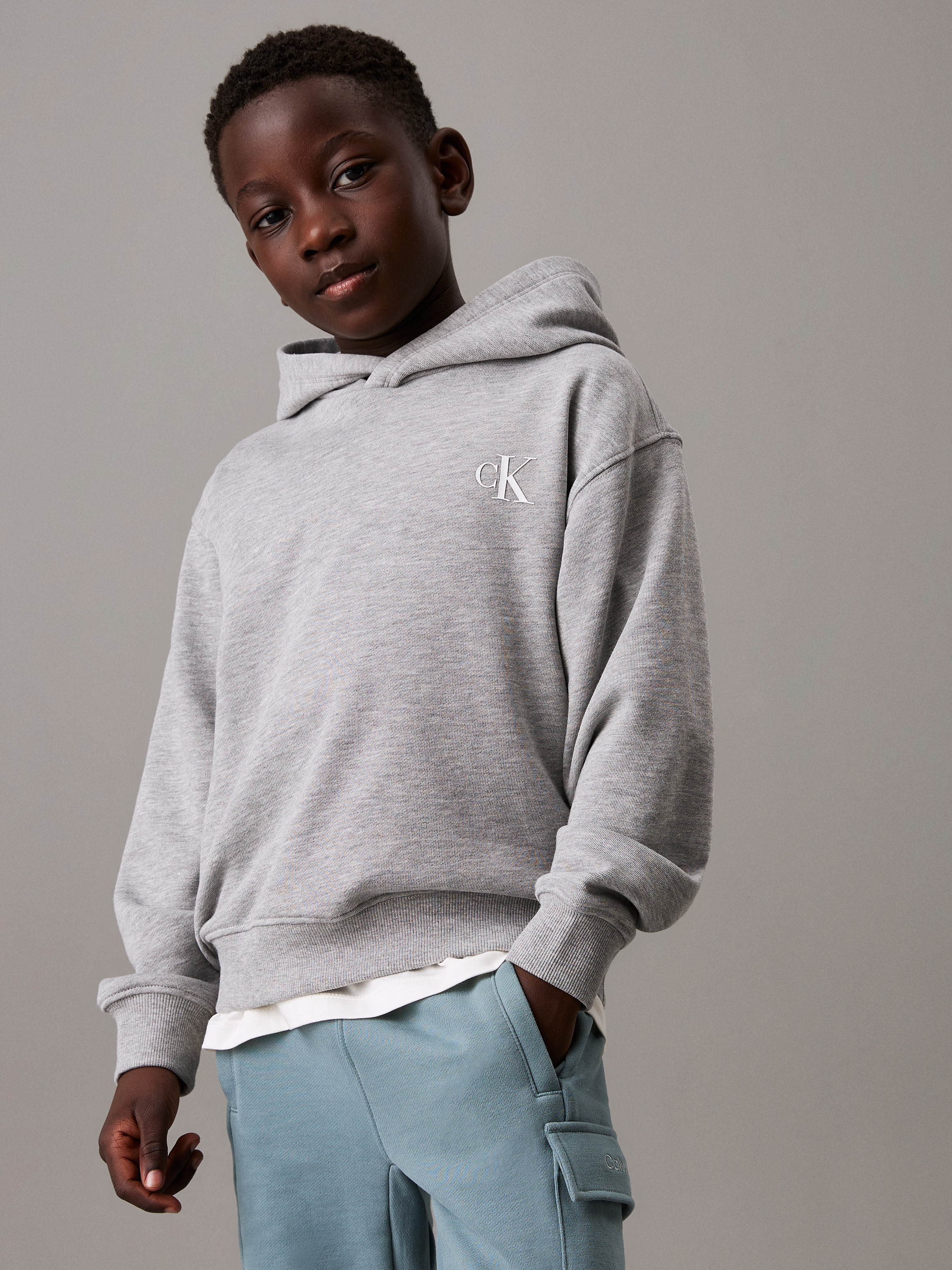 Boys Oversized Back Graphic Hoodie