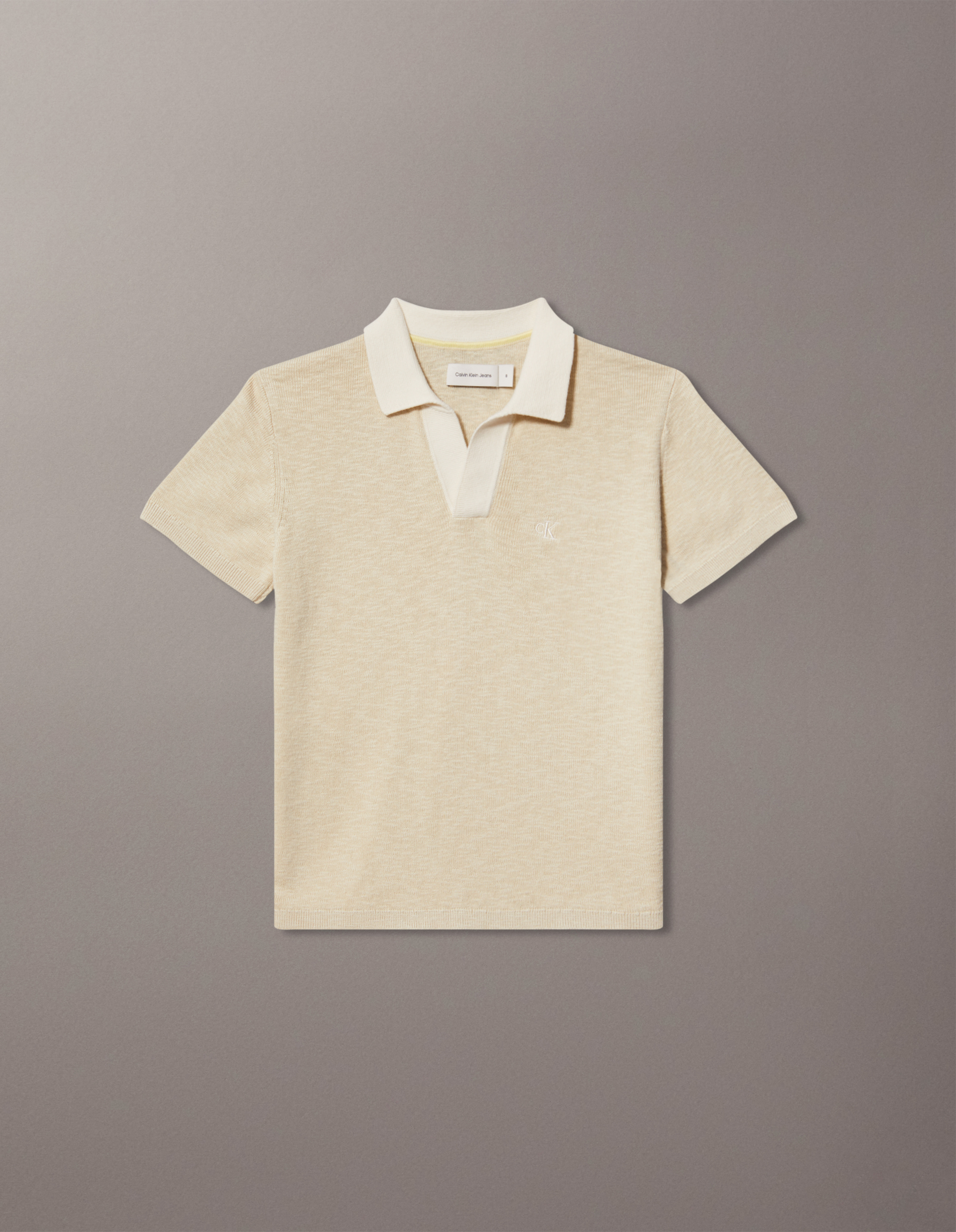 Boys Linen Blend Polo Shirt