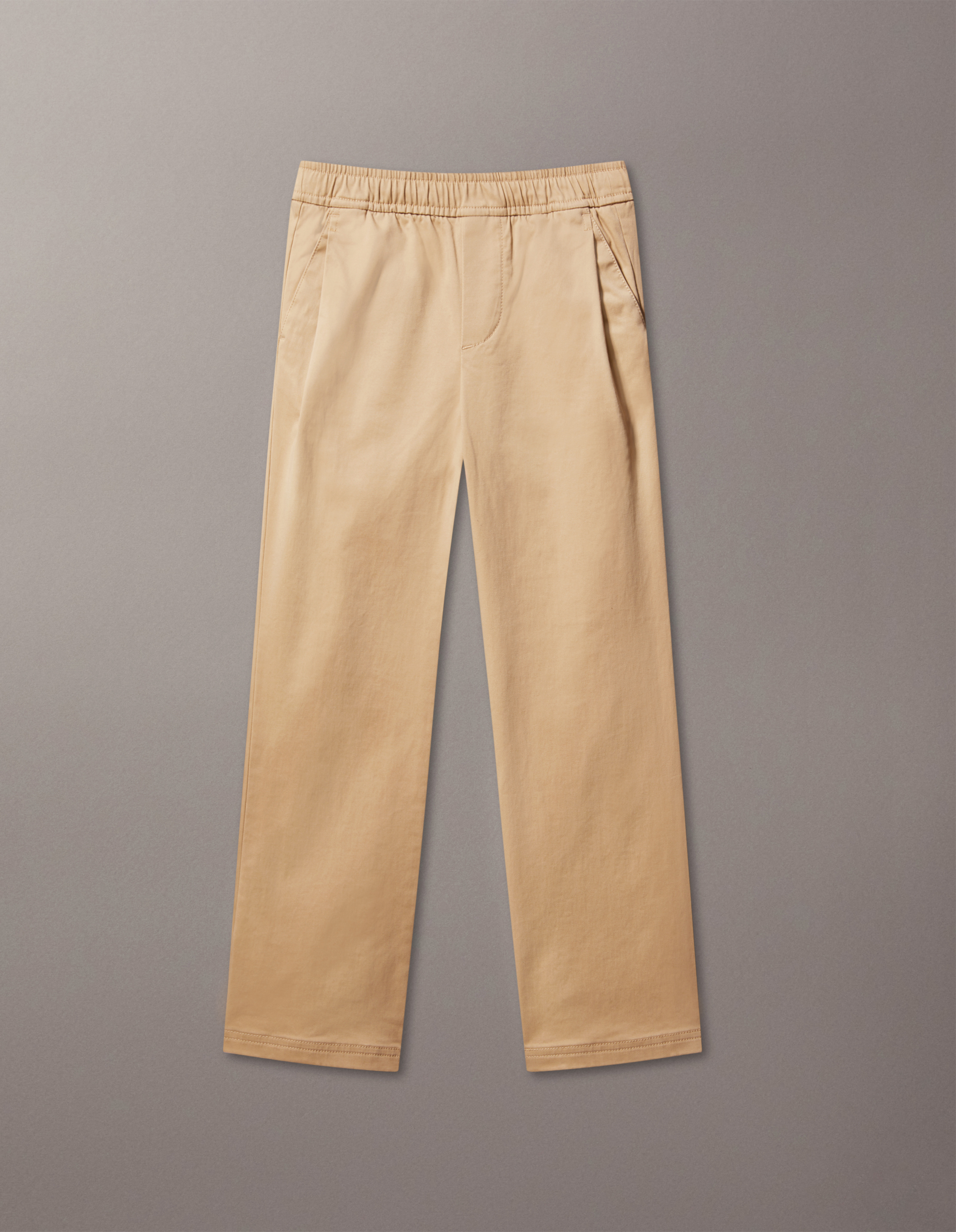 Boys Straight Cotton Sateen Trousers