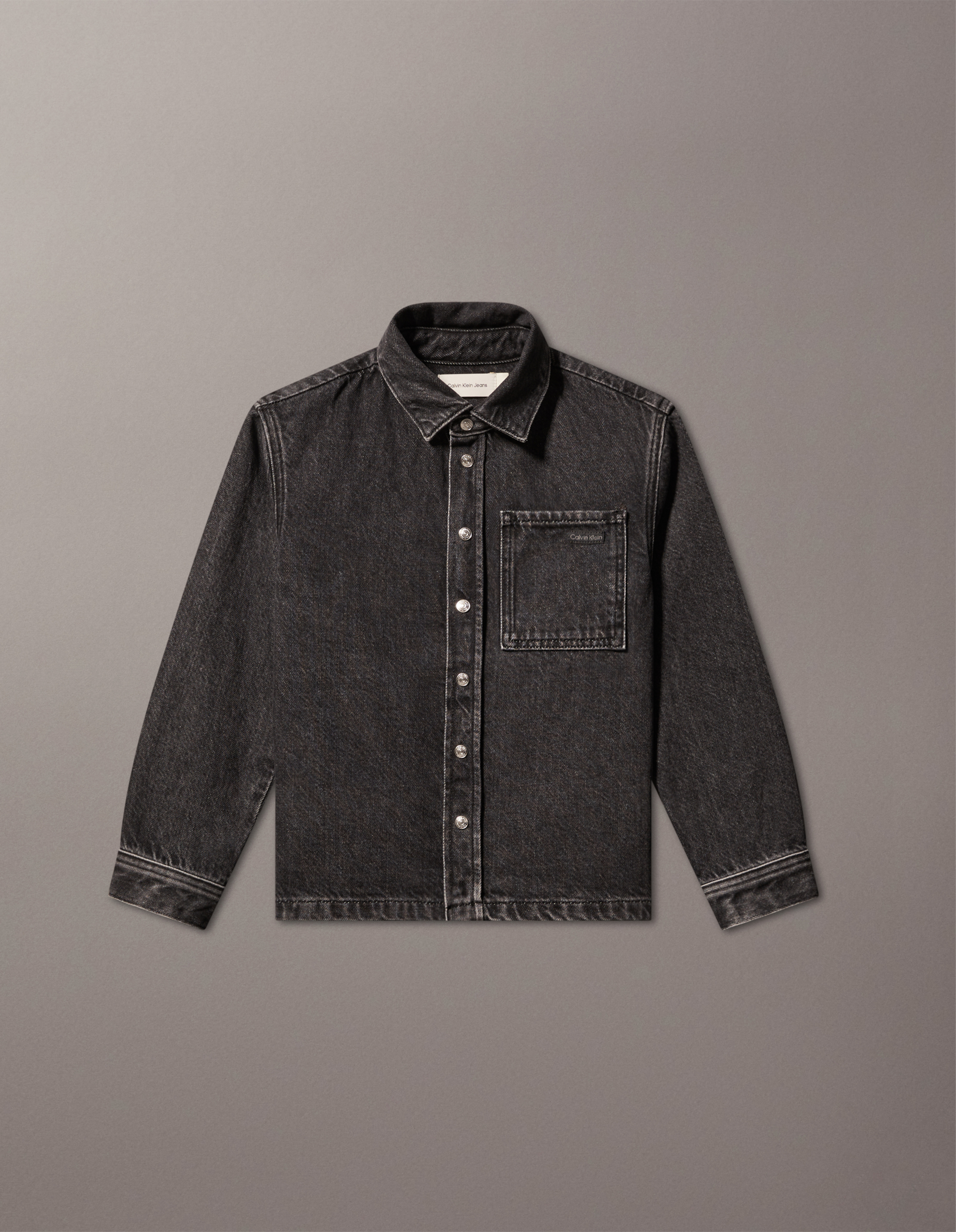 Boys Washed Black Shirt