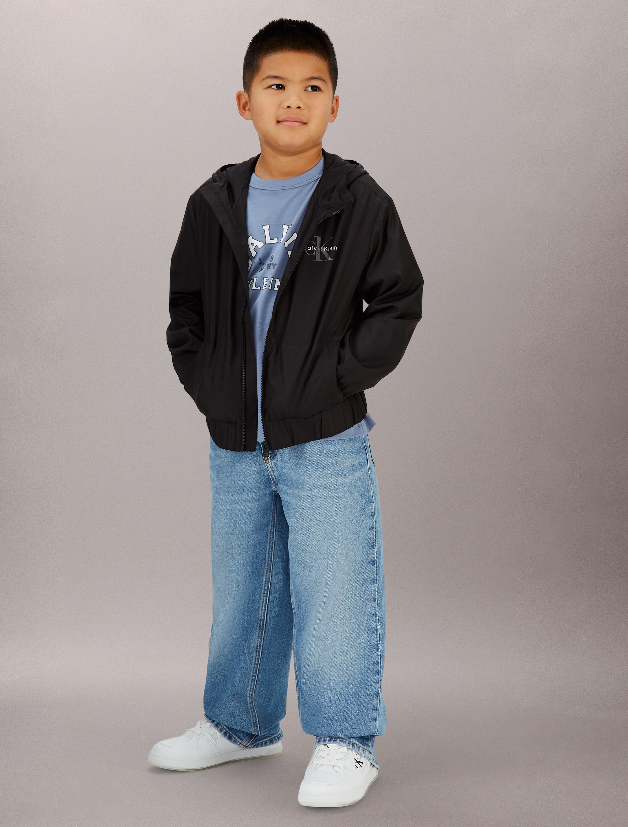 Boys Relaxed Windbreaker Jacket