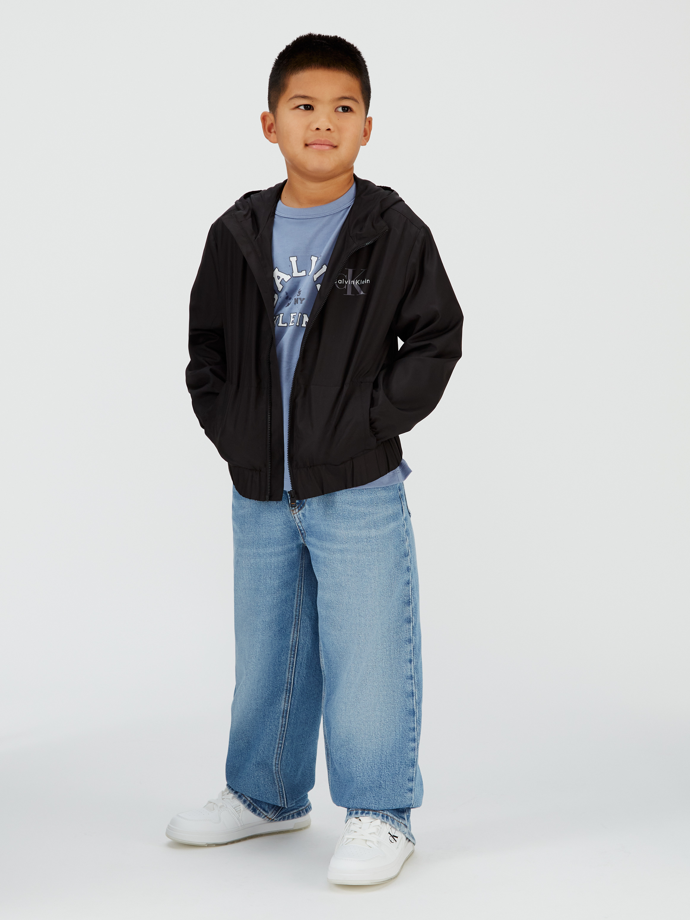 Boys Relaxed Windbreaker Jacket