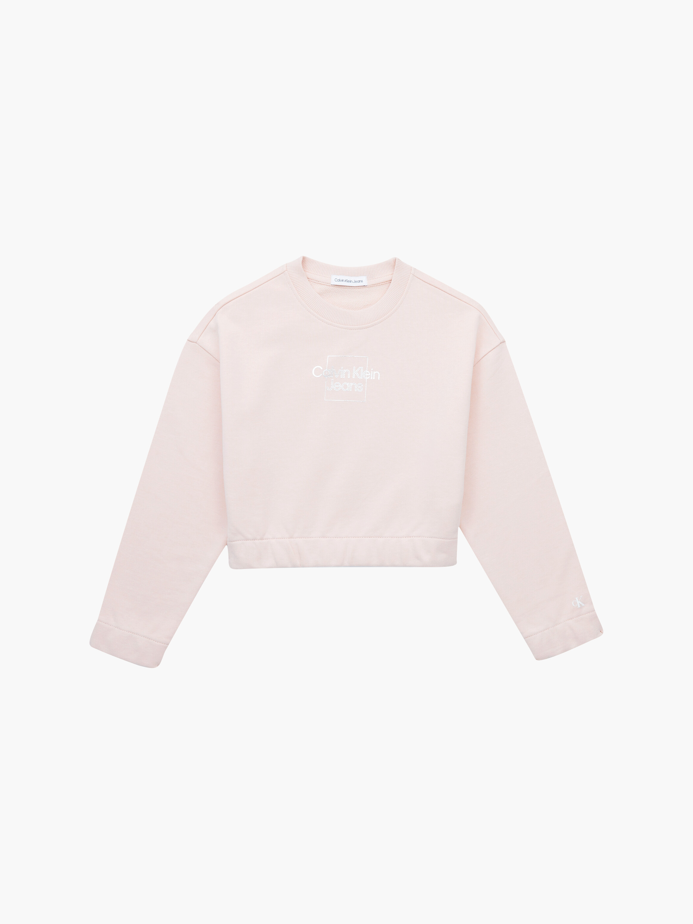 Pink crop hotsell top sweatshirt