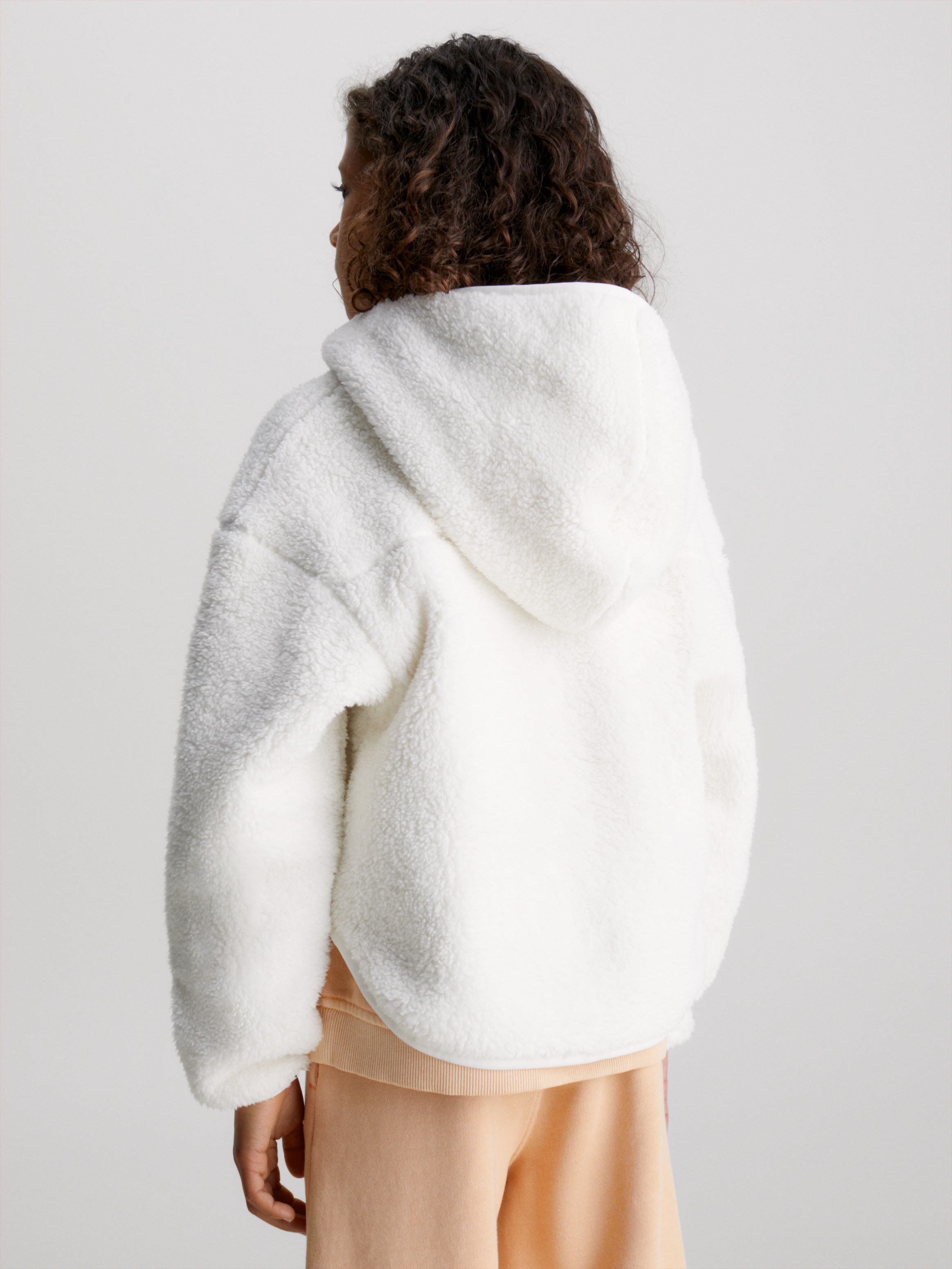 Calvin klein teddy bear hoodie shop