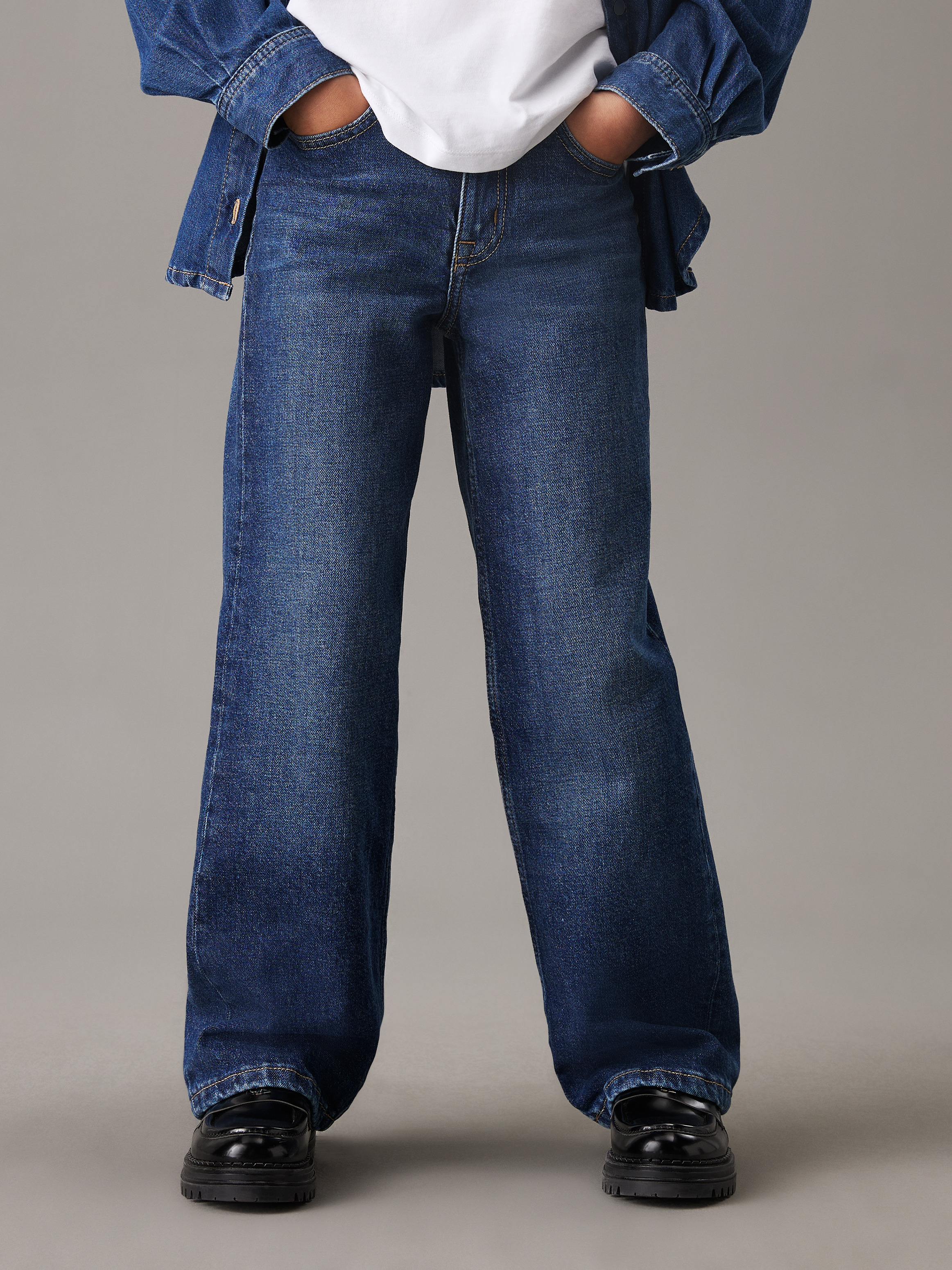 High Rise Wide Leg Jeans | Calvin Klein