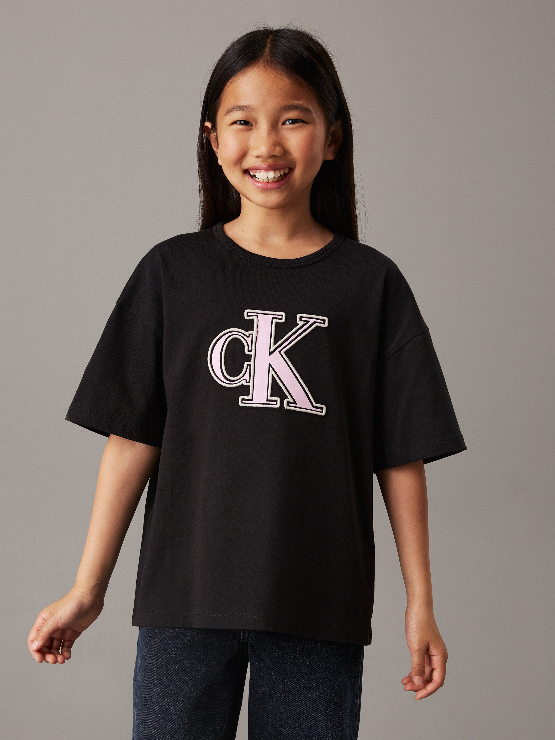 Girls Boxy Logo T-Shirt | Calvin Klein