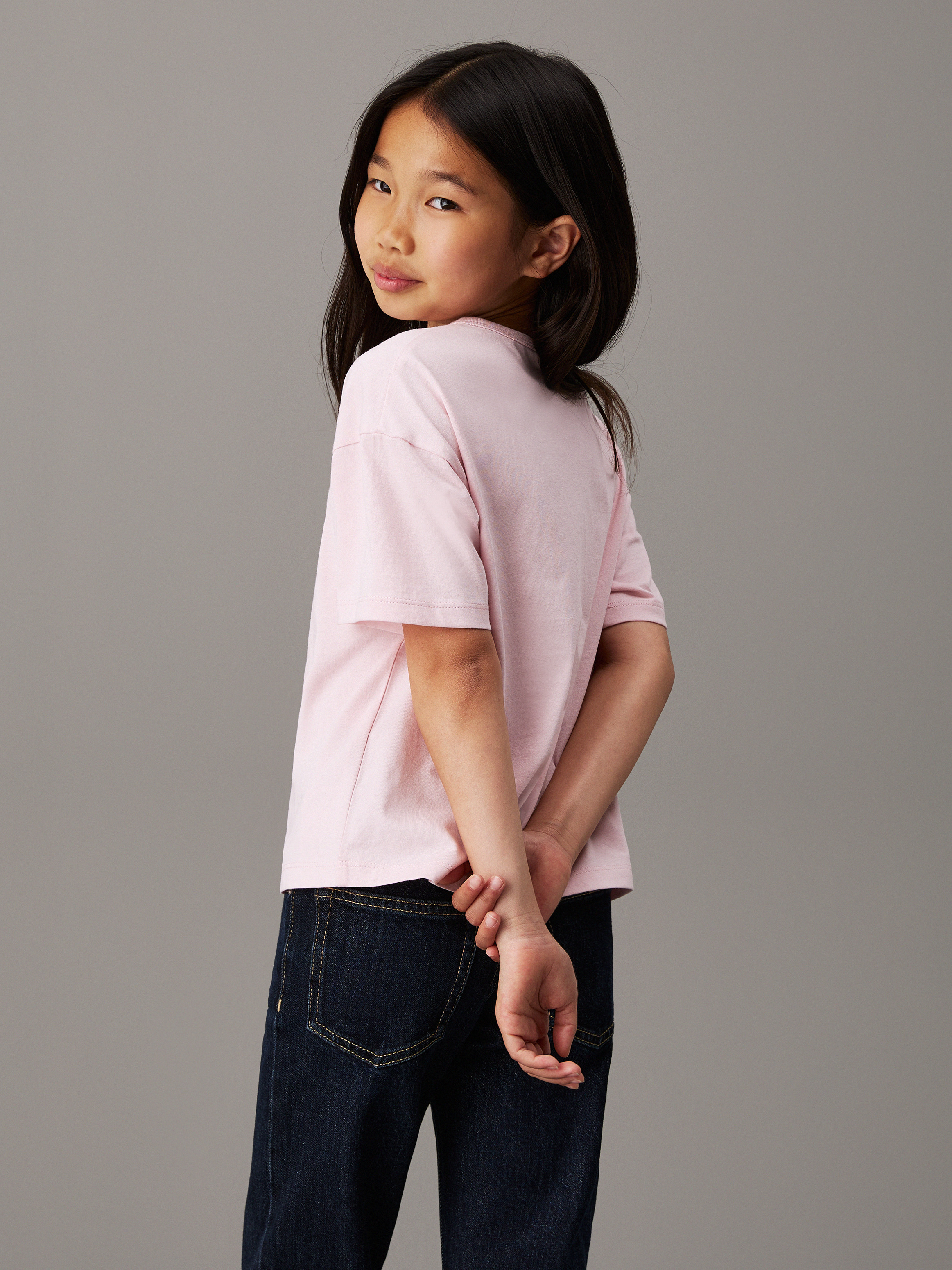 Girls Boxy Logo T-Shirt | Calvin Klein