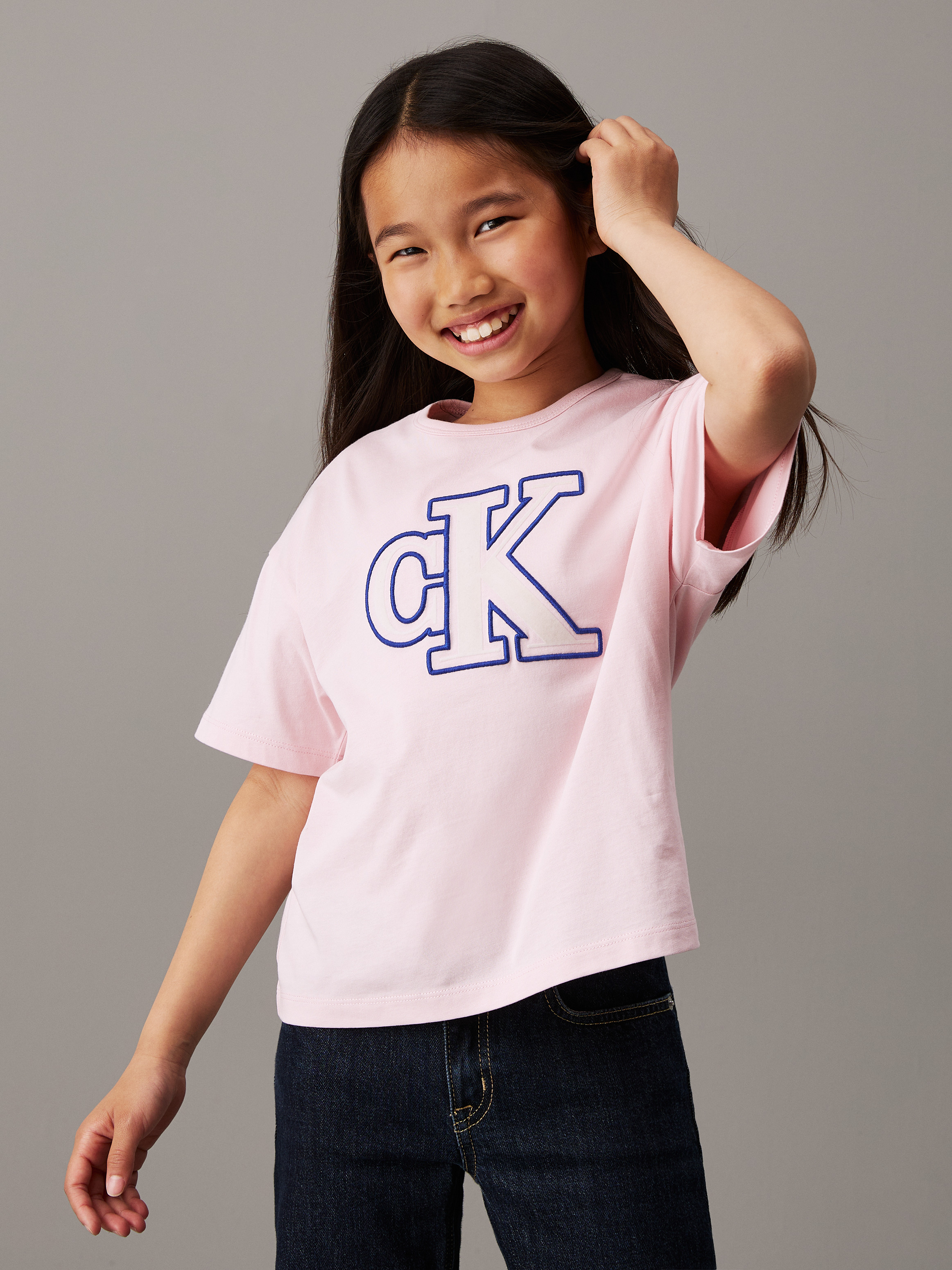 Girls Boxy Logo T-Shirt | Calvin Klein