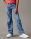 Girls Relaxed Wide Leg Jeans