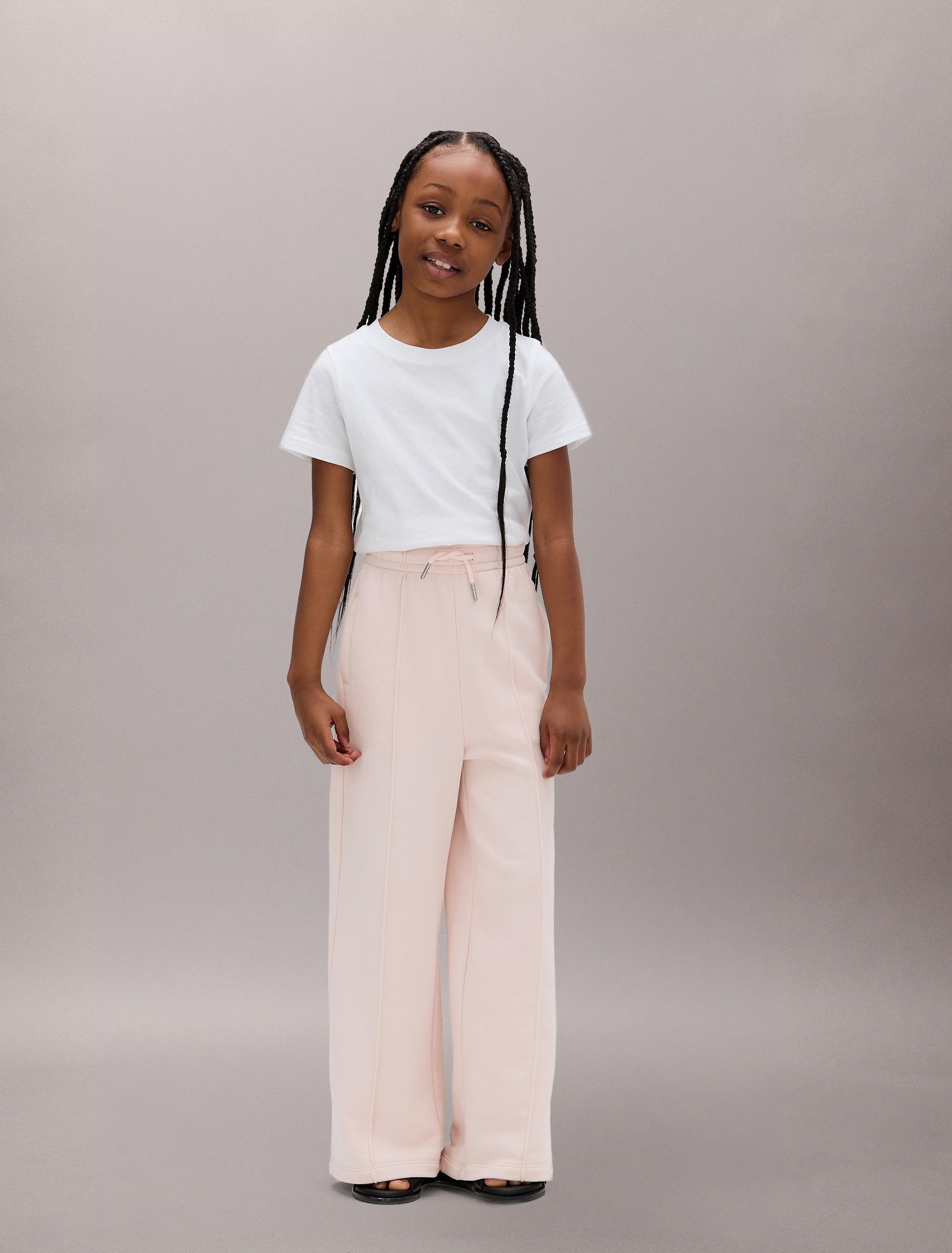 Girls Wide Leg Joggers