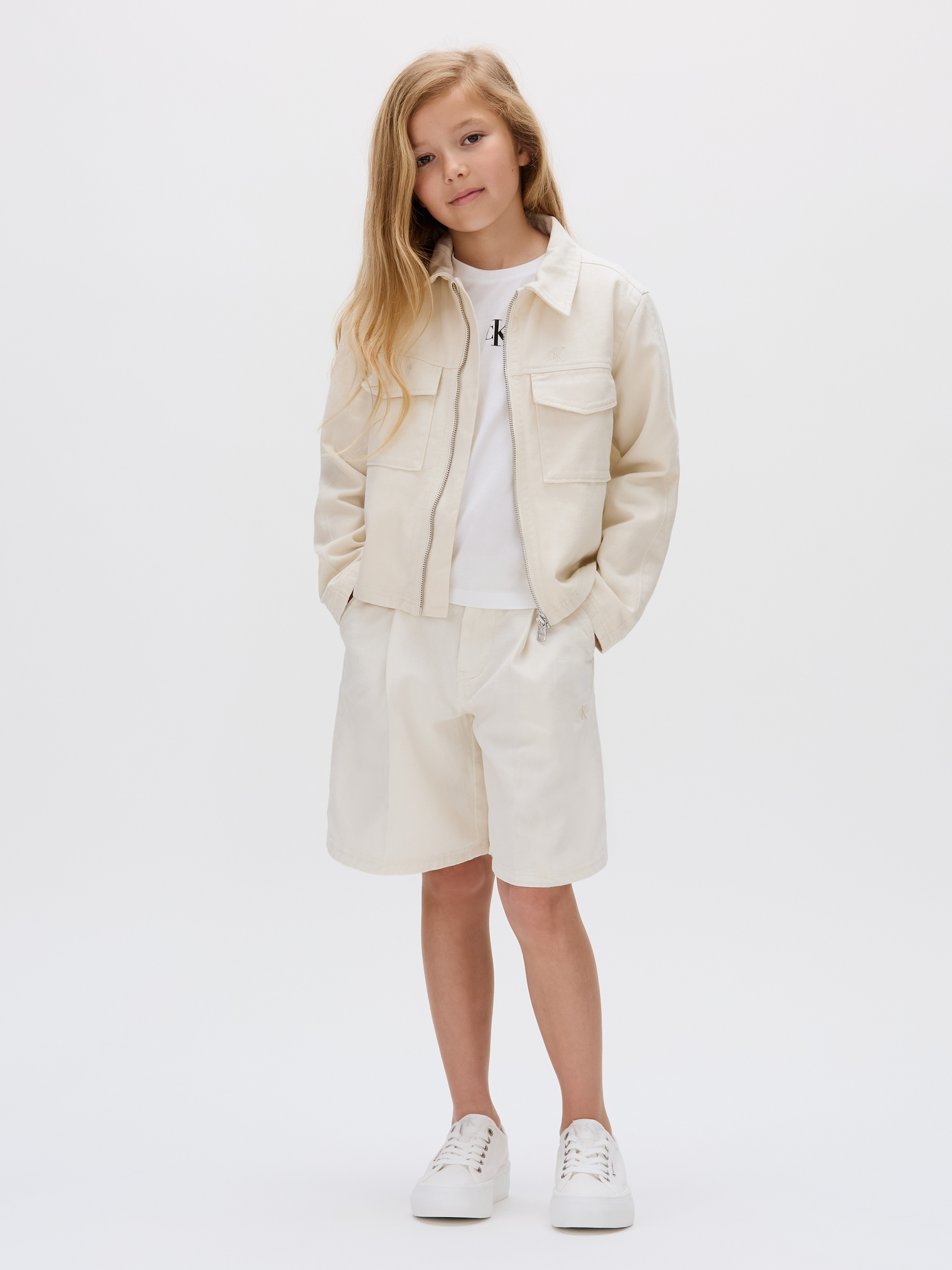 Girls Flared Bermuda Chino Shorts