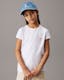 Girls Slim Flower Appliqué T-Shirt