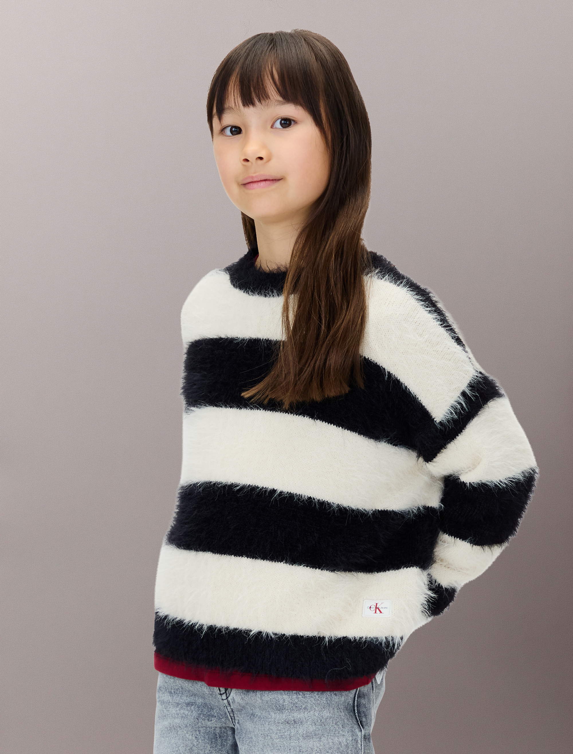Girls Striped Jumper