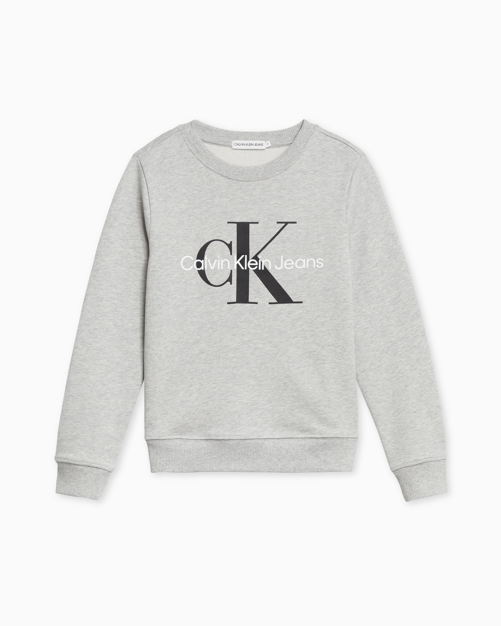 Calvin klein grey sweatshirt fashion