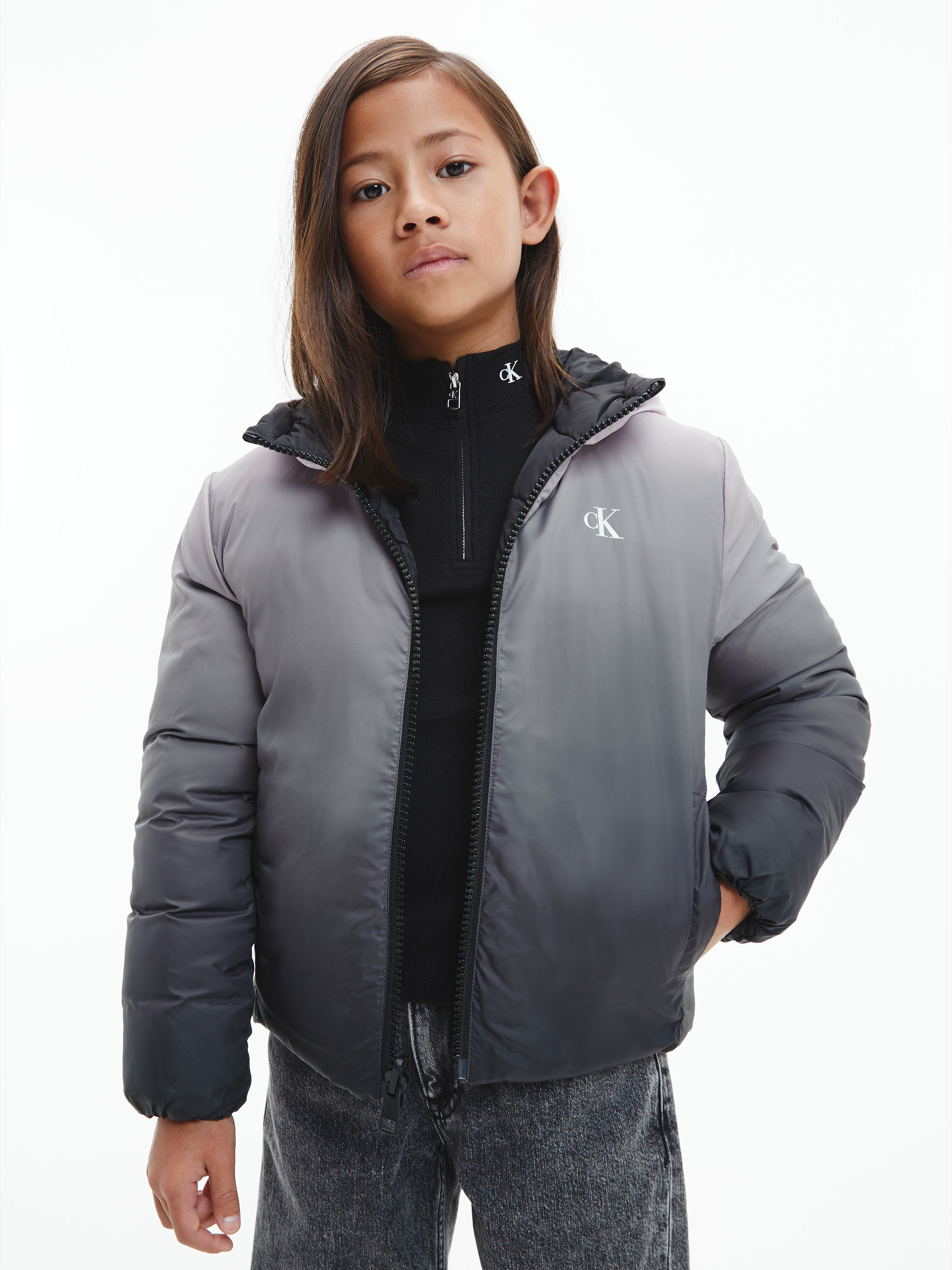 Calvin klein reversible outlet puffer jacket