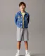 Kids Unisex Monogram Relaxed Shorts
