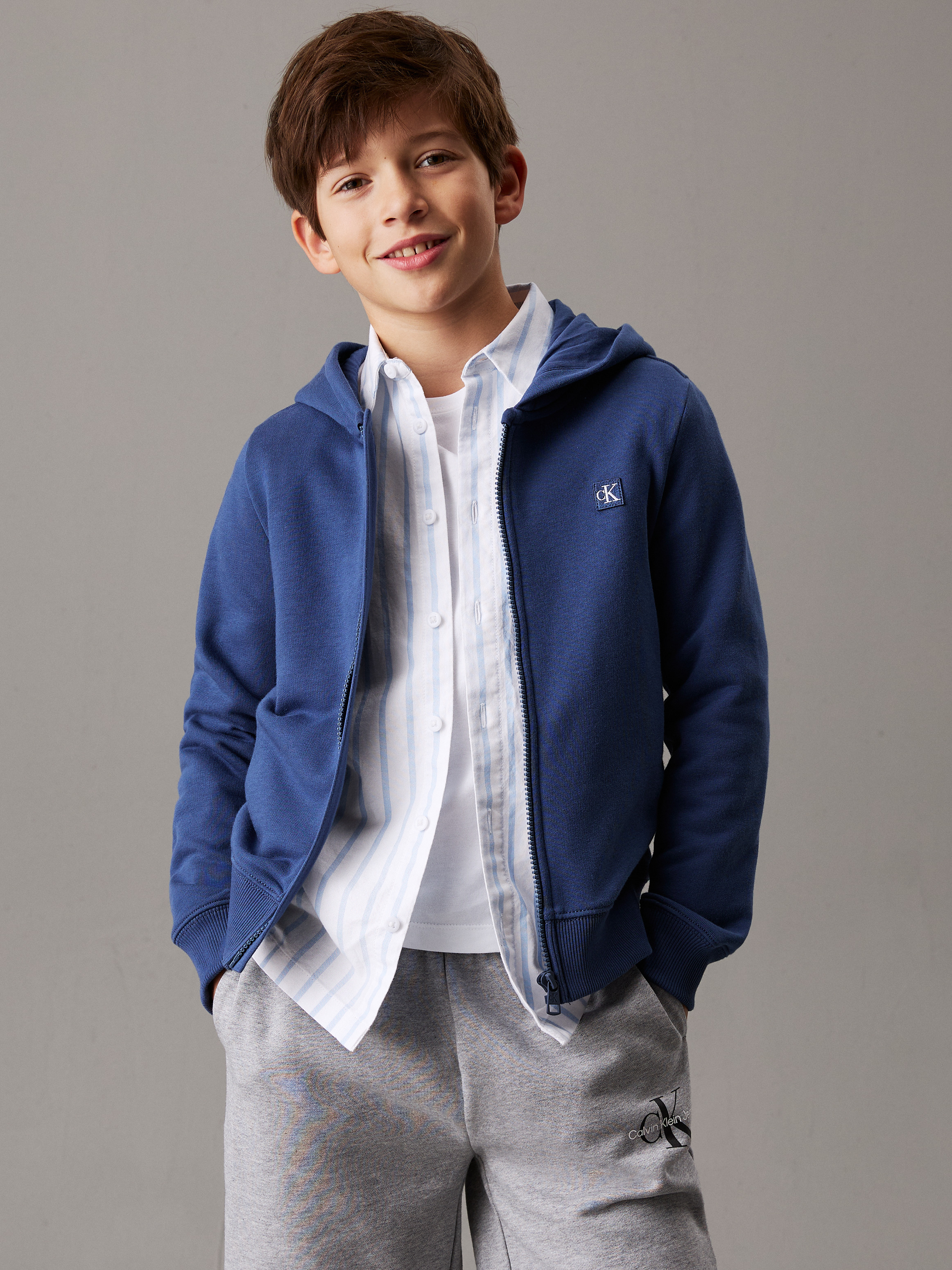 Kids Unisex Relaxed Zip Up Hoodie