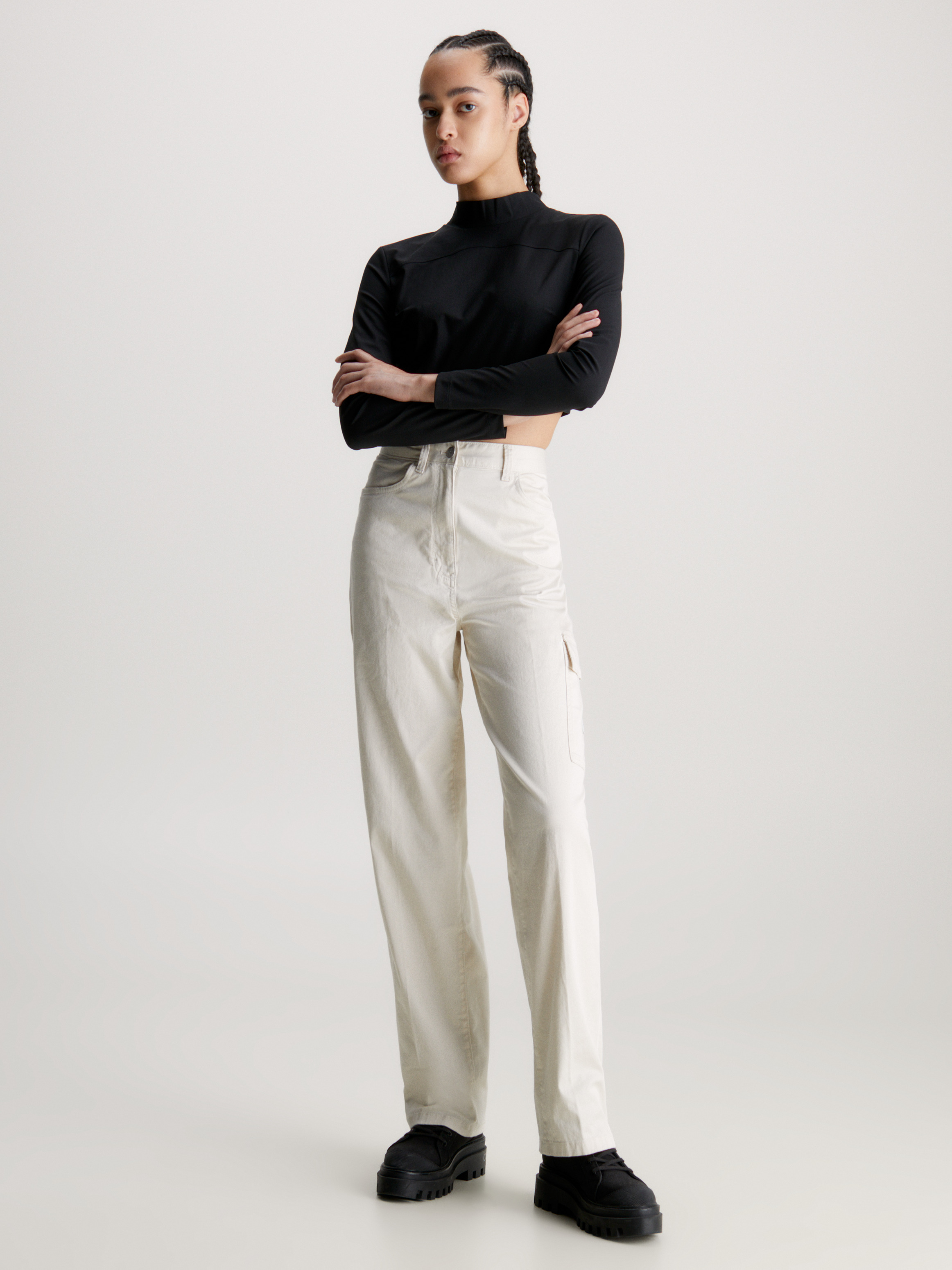 【KOOLOSET】Ku Twill Two Tuck Cotton Pants KOOLOSET】Ku Twill Two Tuck Cotton Pants