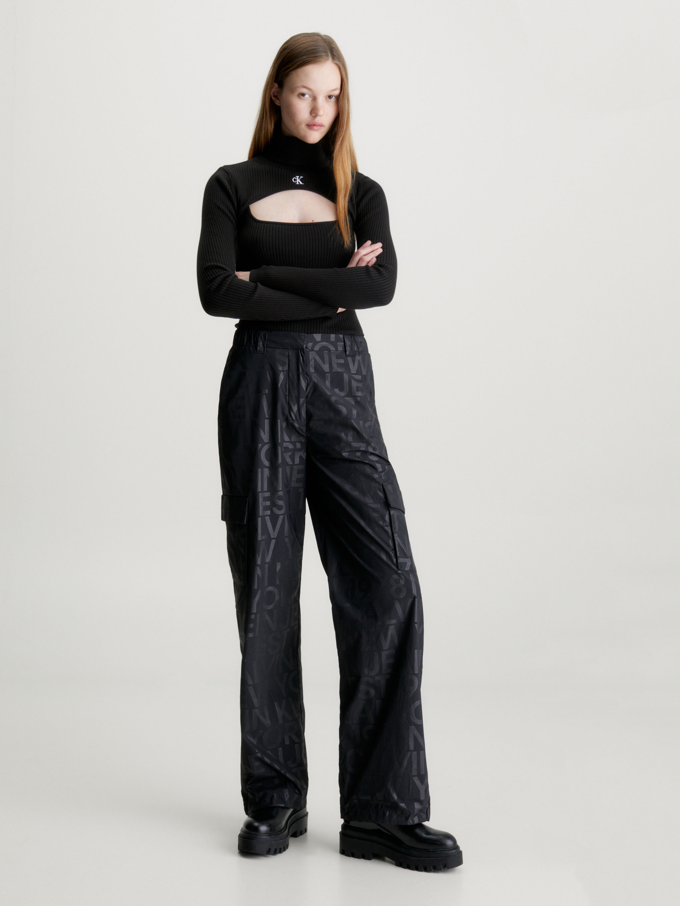 All-Over Logo Cargo Pants | Calvin Klein