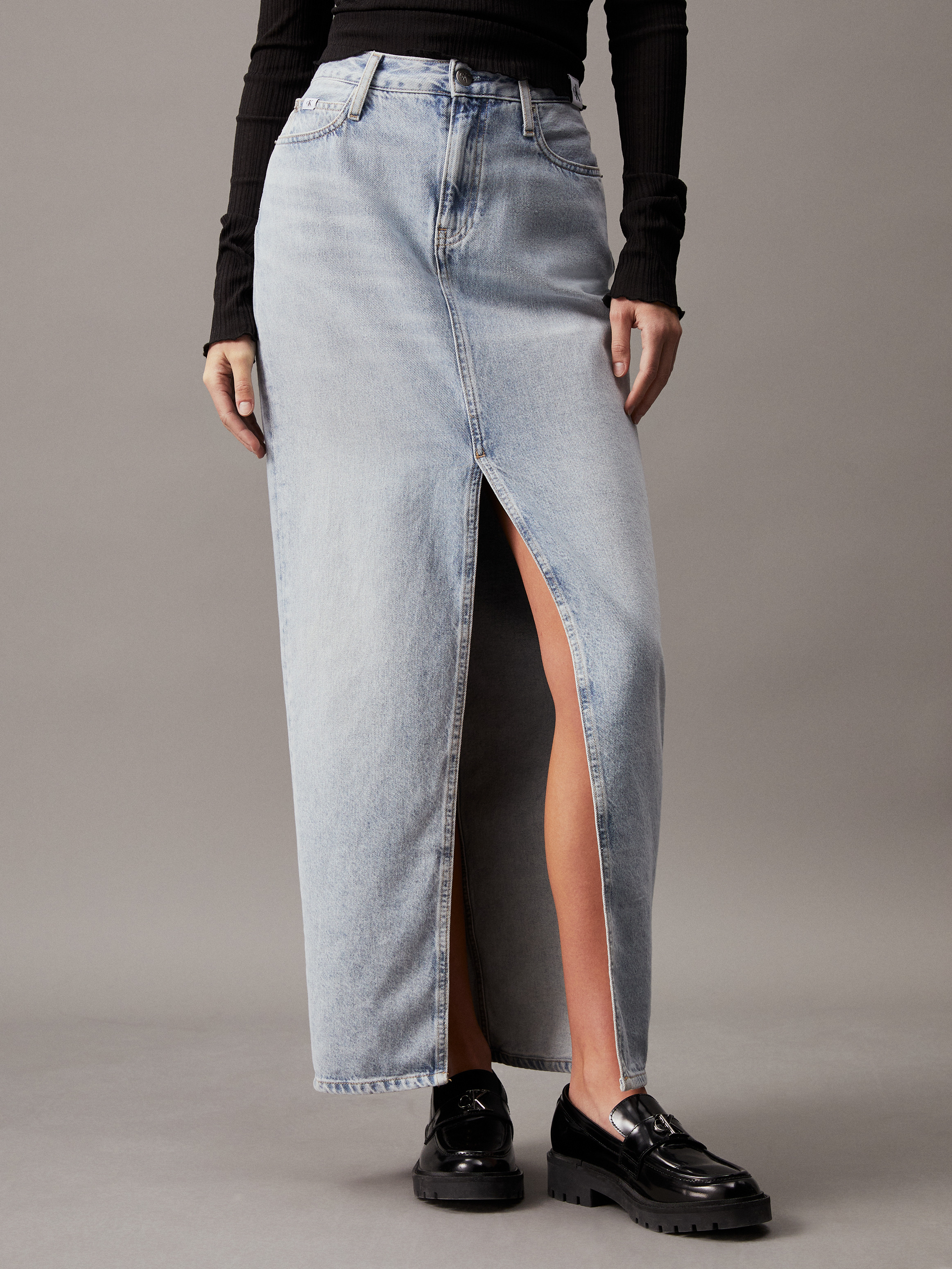 [カルバンクライン] CK JEAN Women's Maxi Denim Skirt ☆☆ Denim Maxi Skirt | Calvin Klein