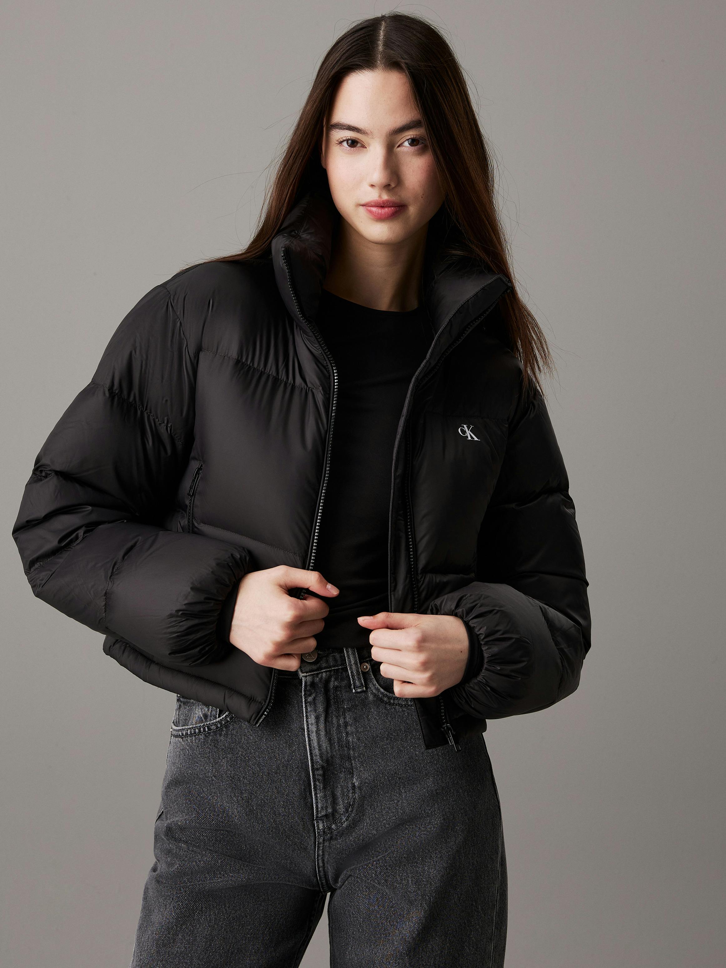 Oversized Down H And M Womens Puffer Jacket Cropped Down