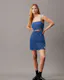 Tie Back Denim Mini Dress