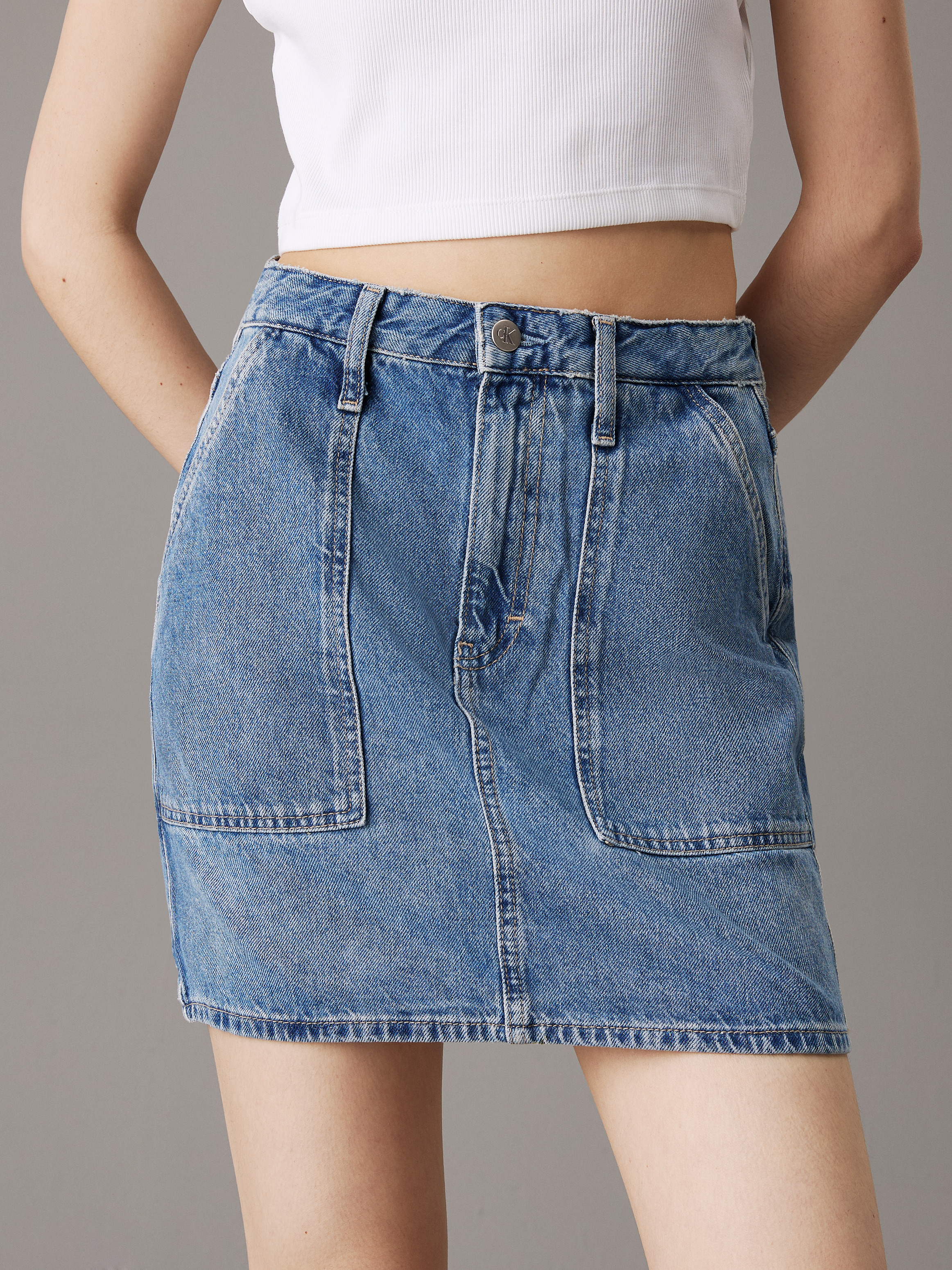 Denim Utility Mini Skirt | Calvin Klein
