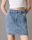 Denim Utility Mini Skirt