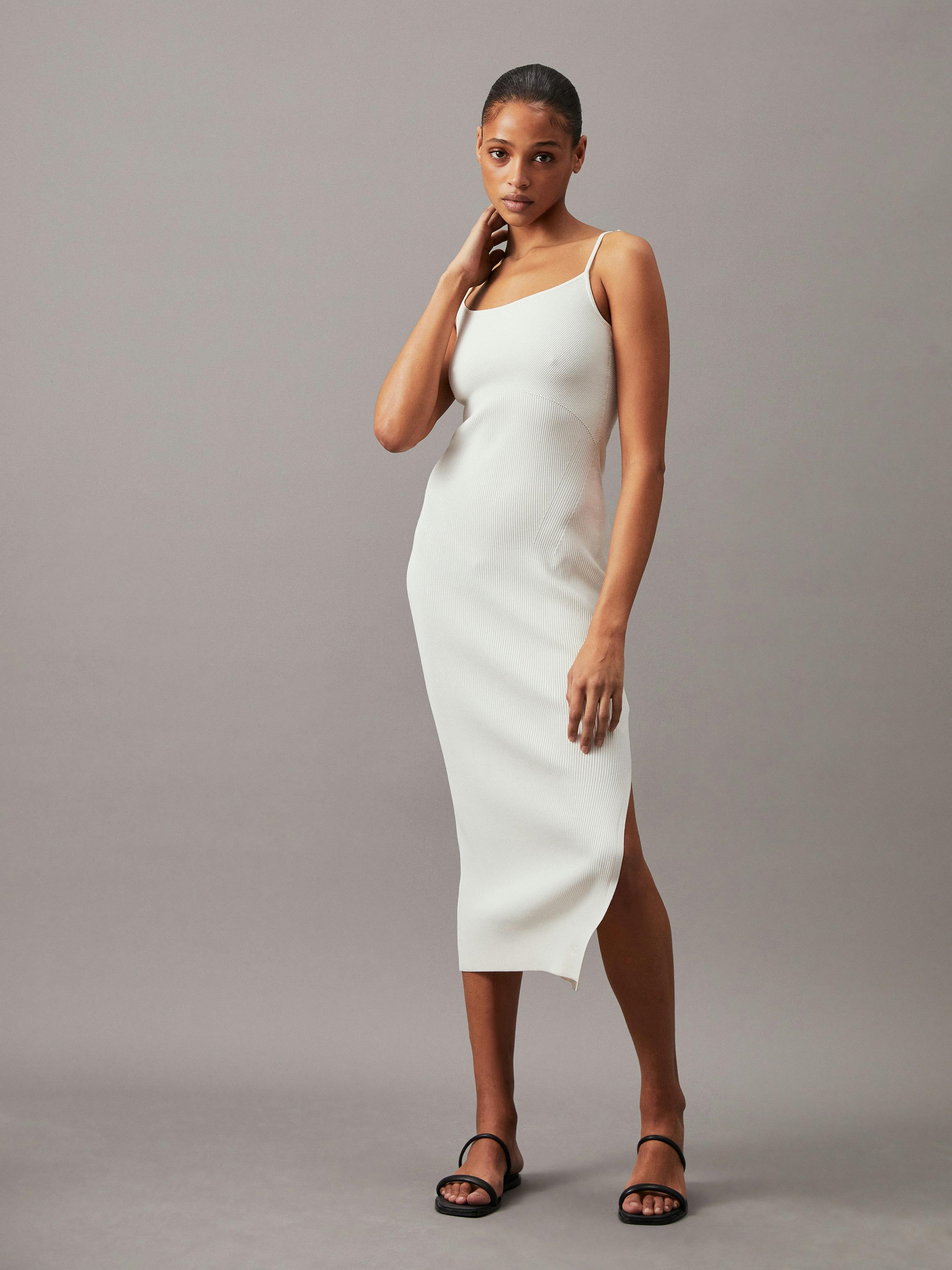 Sculpted Knit Midi Dress | Calvin Klein