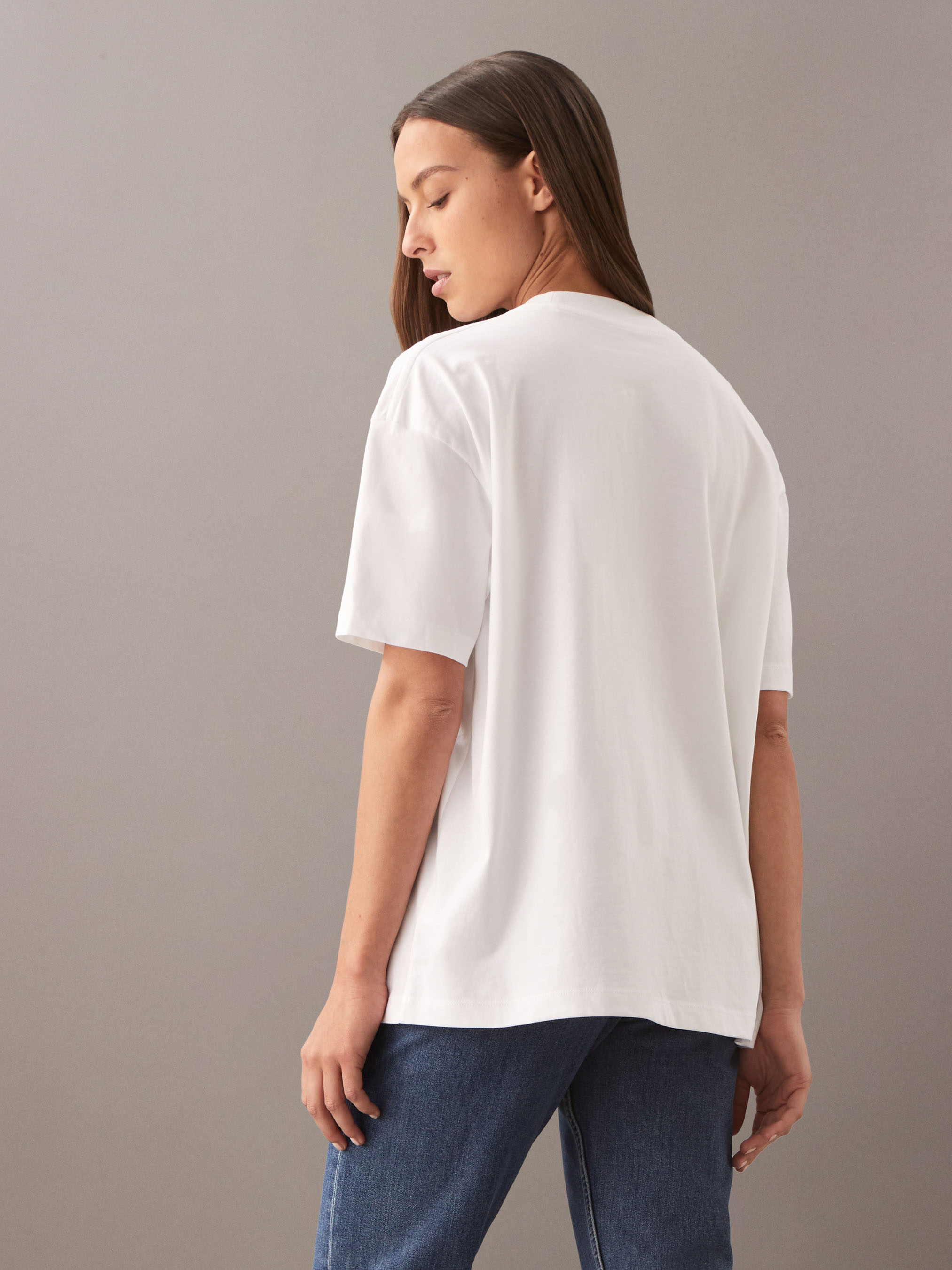 KRY CLOTHING  「FFF」 Distressed Monogram Boyfriend T-Shirt | Calvin Klein