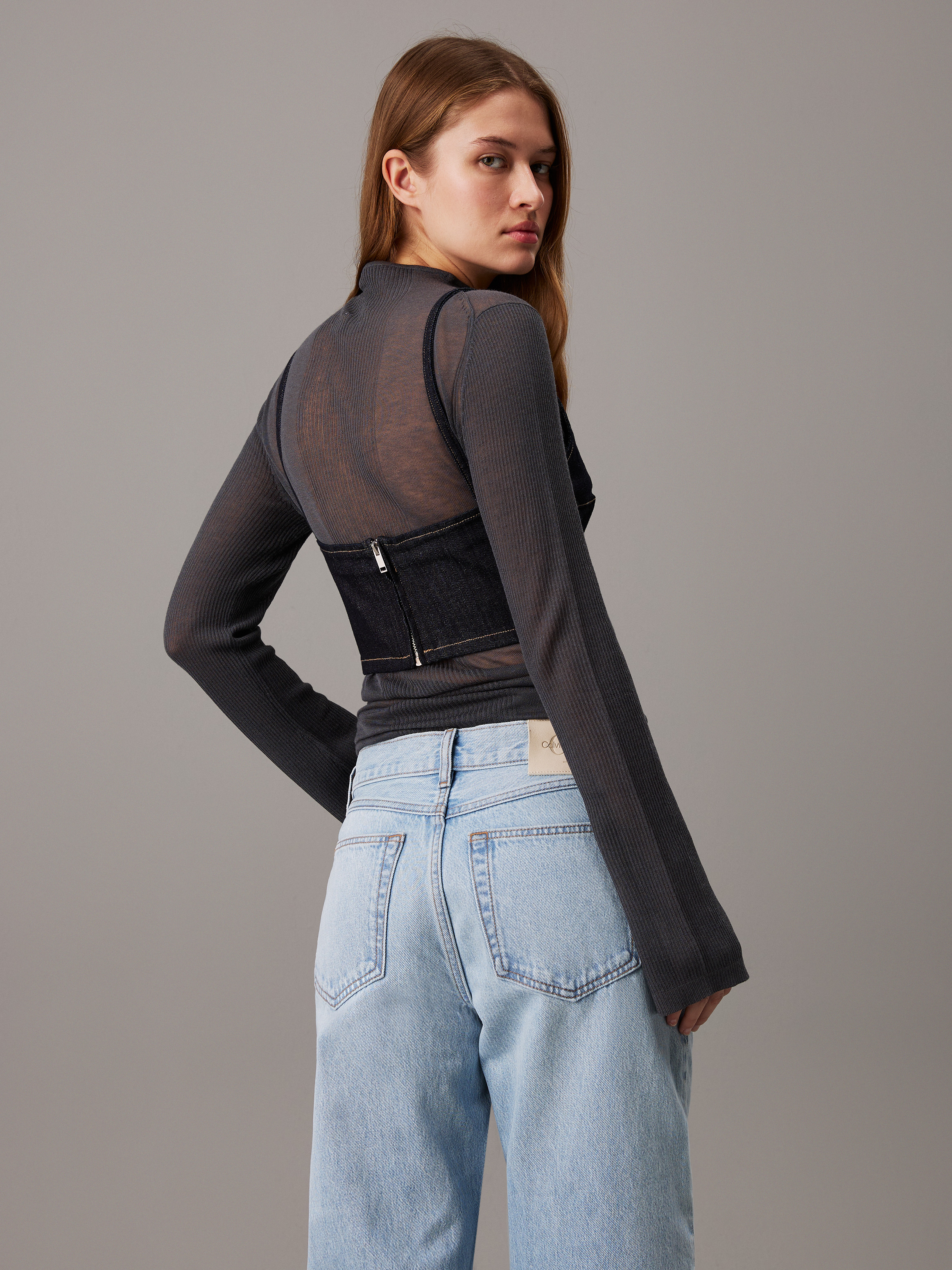MEROKEETY Womens 2025 Lace Mesh Sheer Long Sleeve Top Sexy
