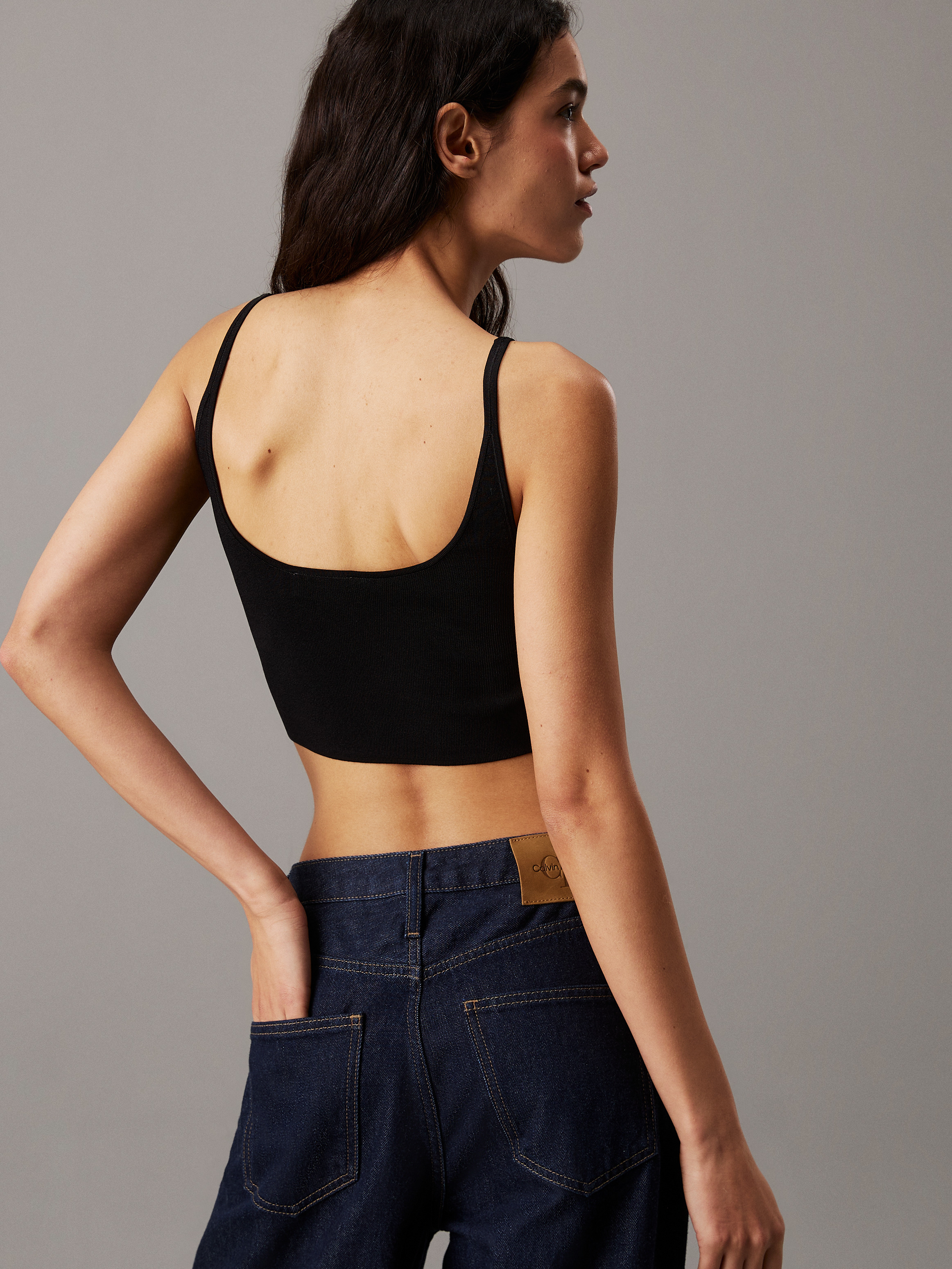 Stretch Knit Bralette Top | Calvin Klein